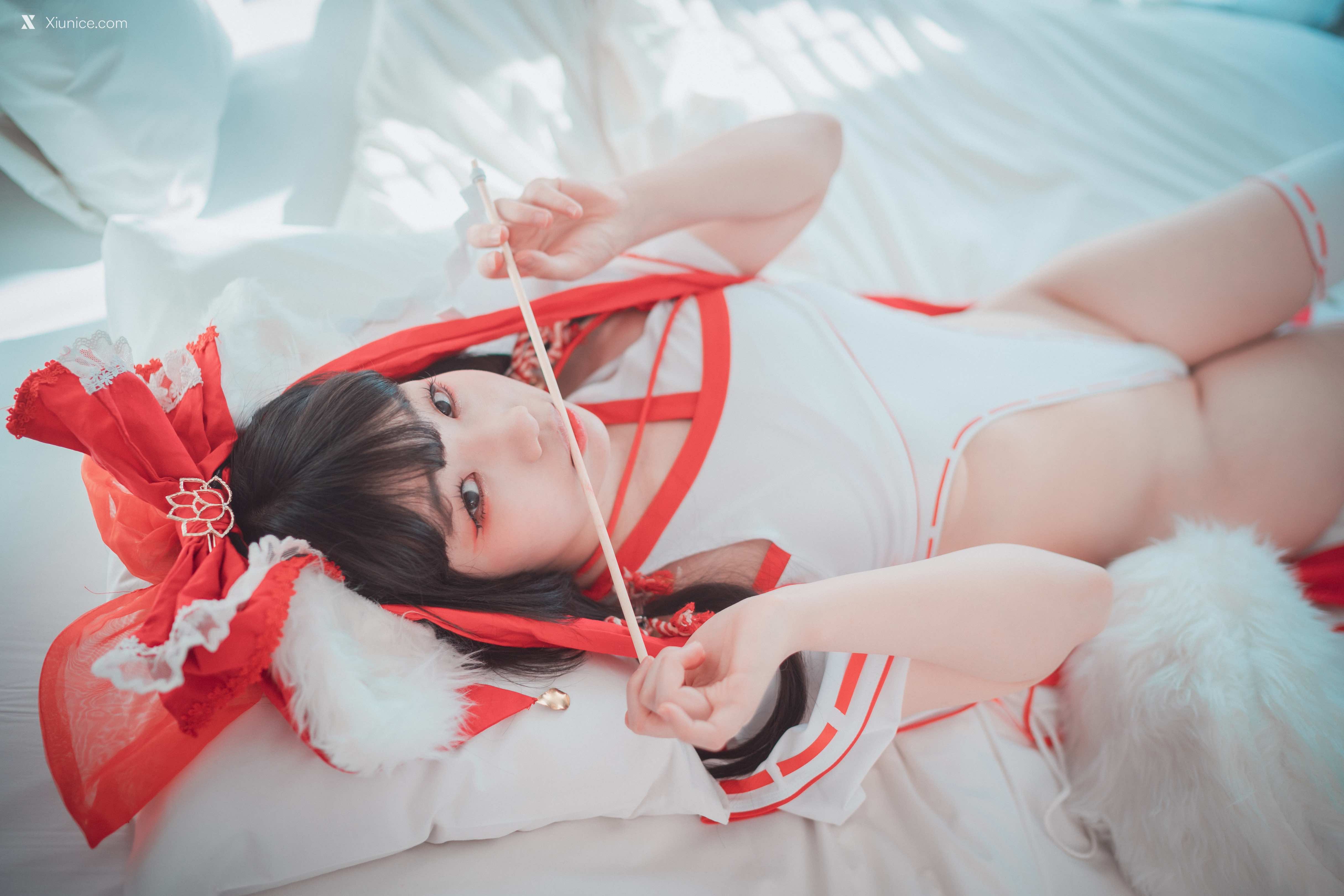 DJAWA Photo – Mimmi (밈미) – Kitsune Miko (A ver) 4K
