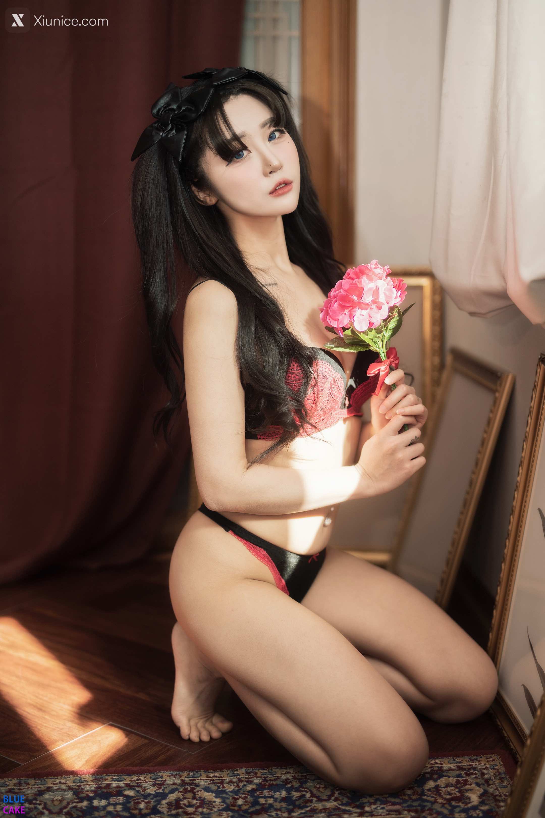 BLUECAKE Bomi (보미) & Zia (지아) – Fate Saber x Thosaka Rin – Lingerie.Ver 4K