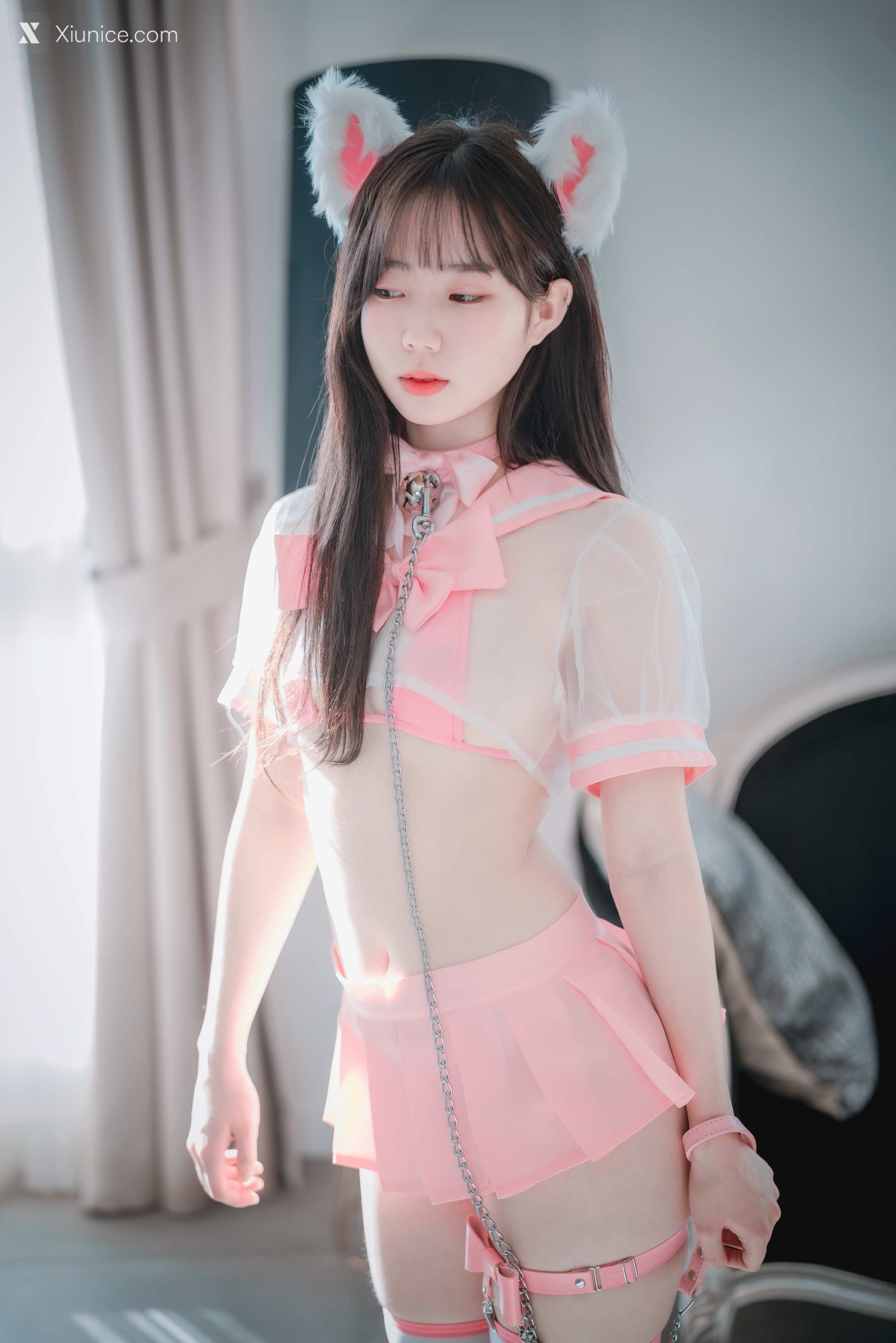 DJAWA Photo – Myu_a_ (뮤아) – Catgirl in Pink 4K