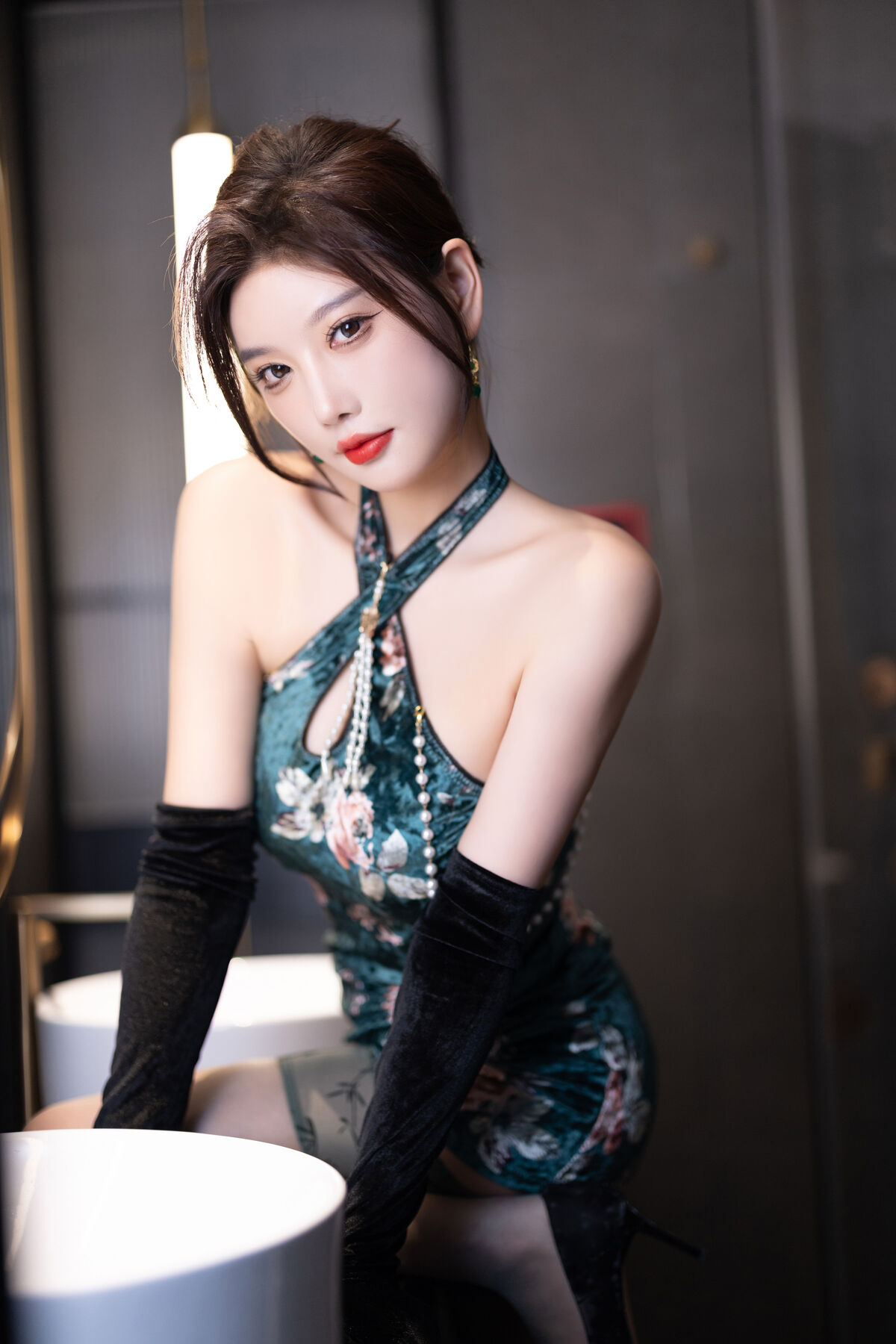 内购无水印 Yang Chen Chen 杨晨晨Yome - 秀人网模特 绿色情趣内衣 Part01