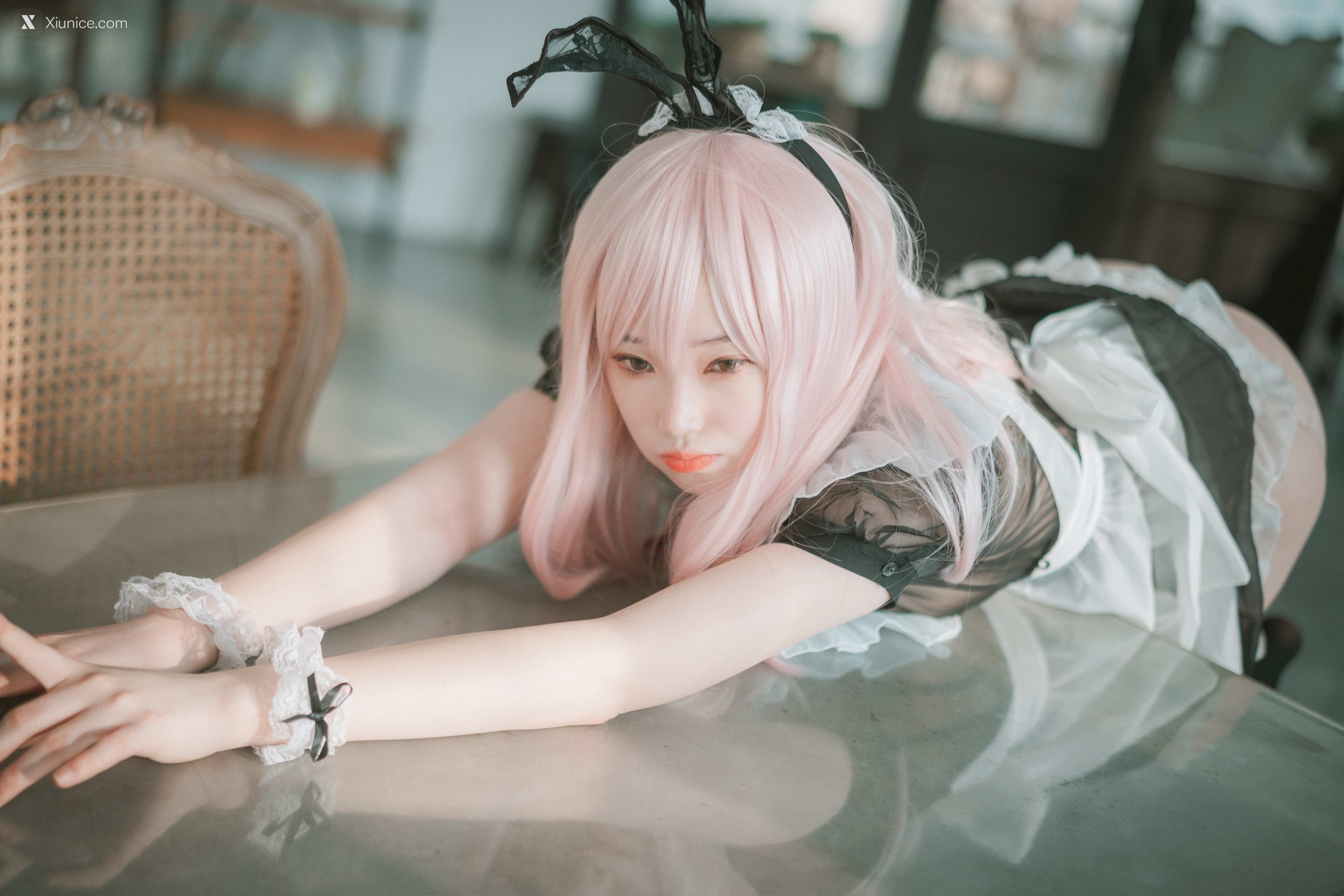 DJAWA Photo – Bambi (밤비) – Sheer Bunny Maid 4K