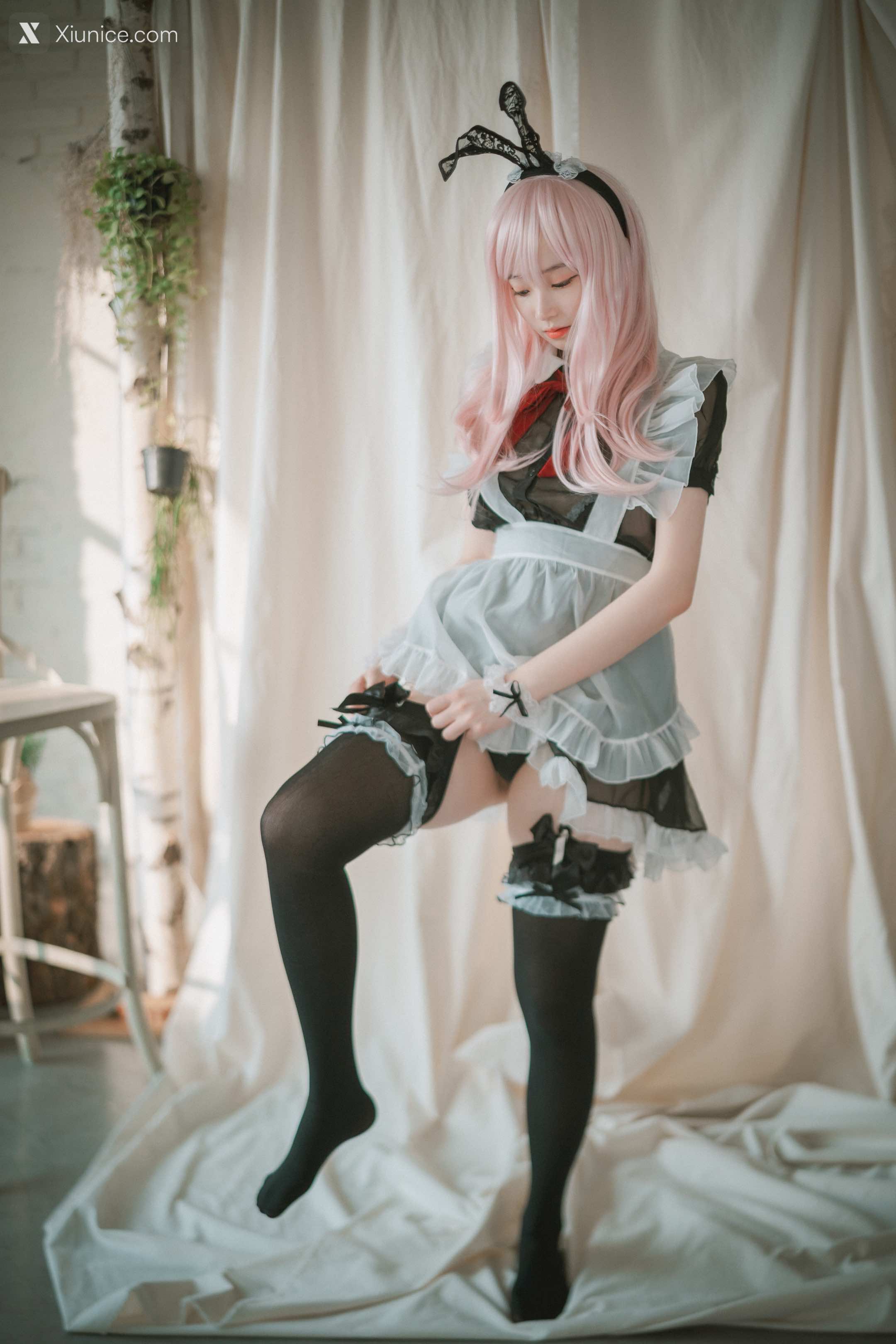 DJAWA Photo – Bambi (밤비) – Sheer Bunny Maid 4K