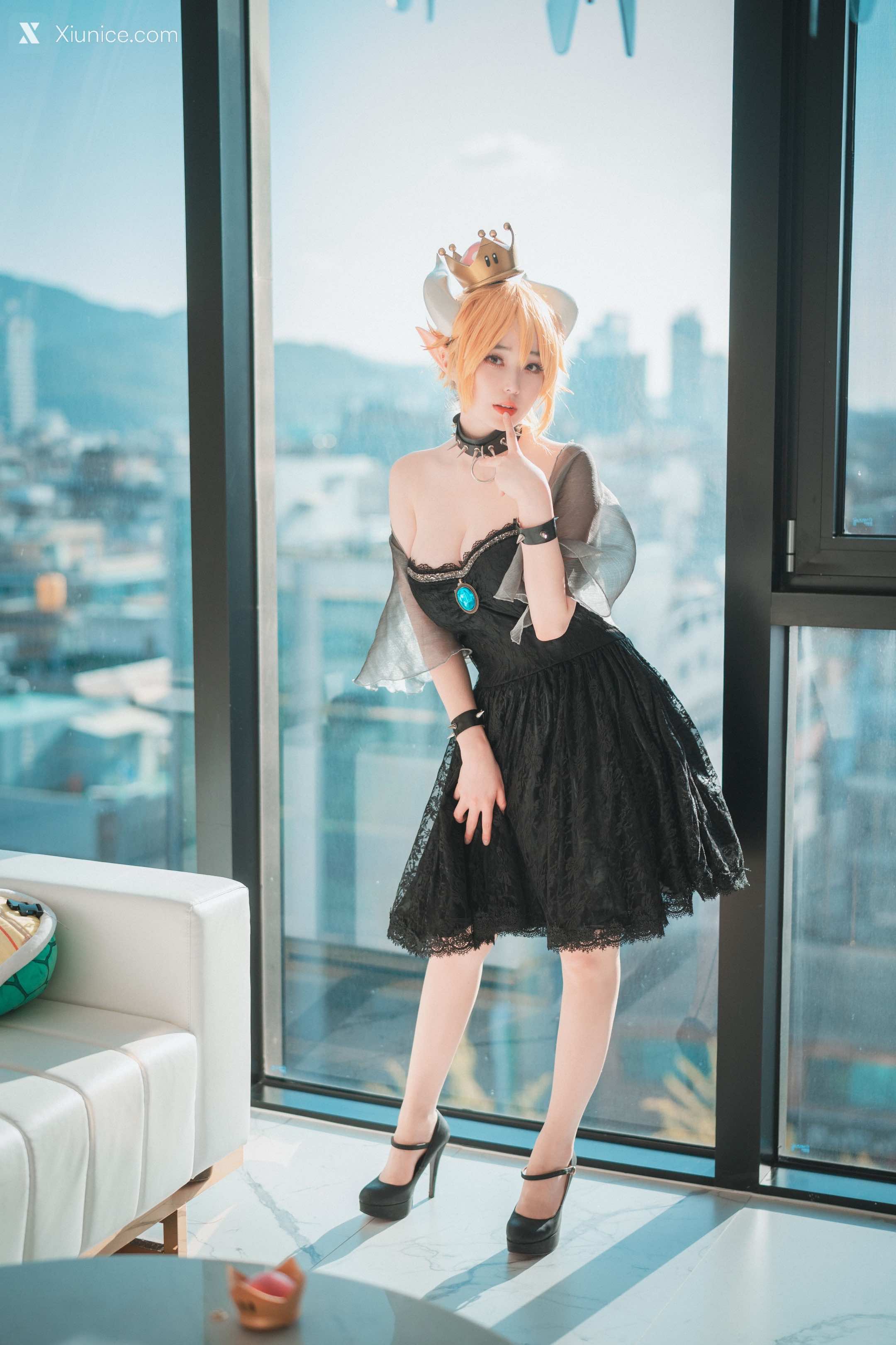 DJAWA Photo – Bambi (밤비) – Halloween with Bowsette (Super Mario Bros.) 4K