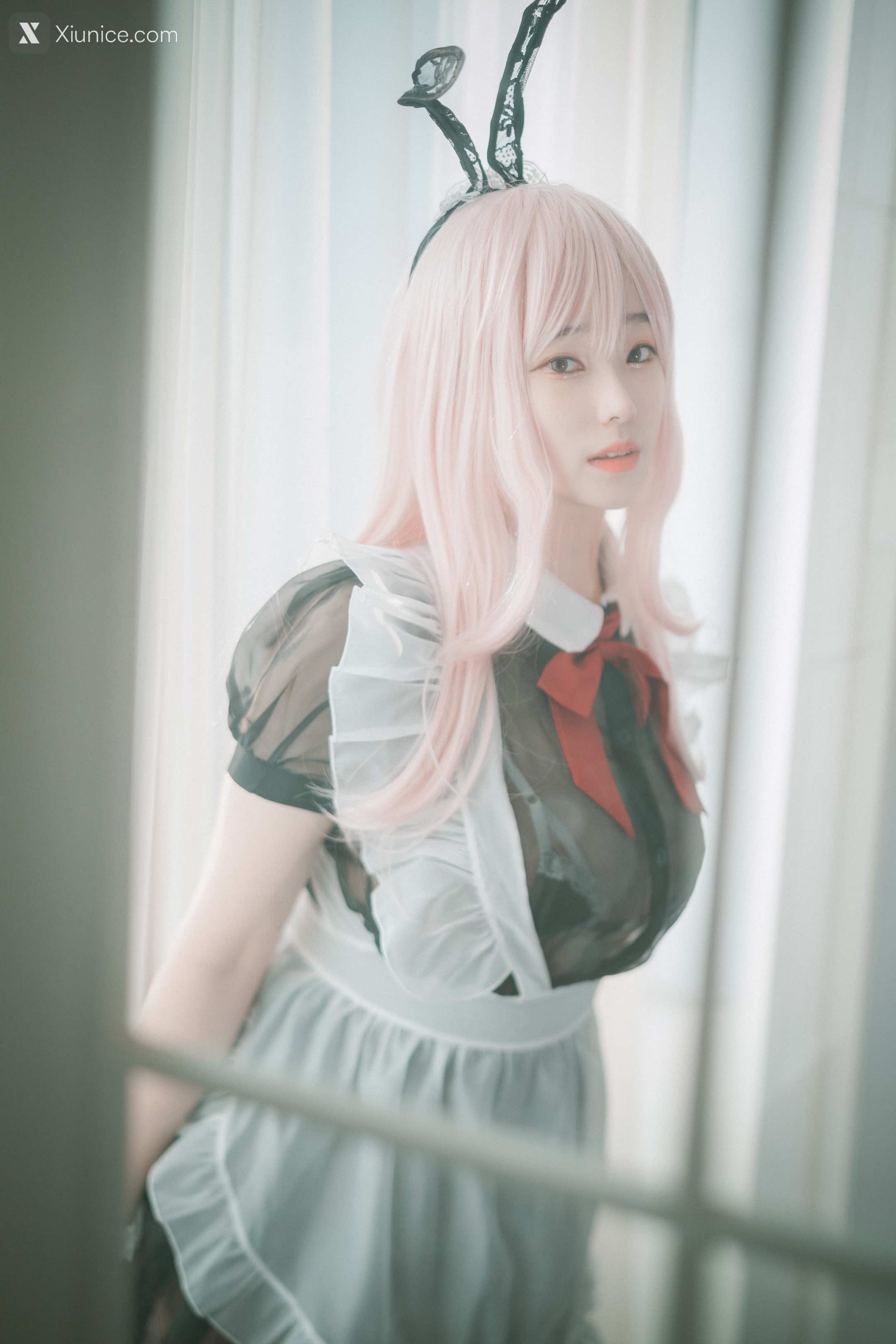 DJAWA Photo – Bambi (밤비) – Sheer Bunny Maid 4K