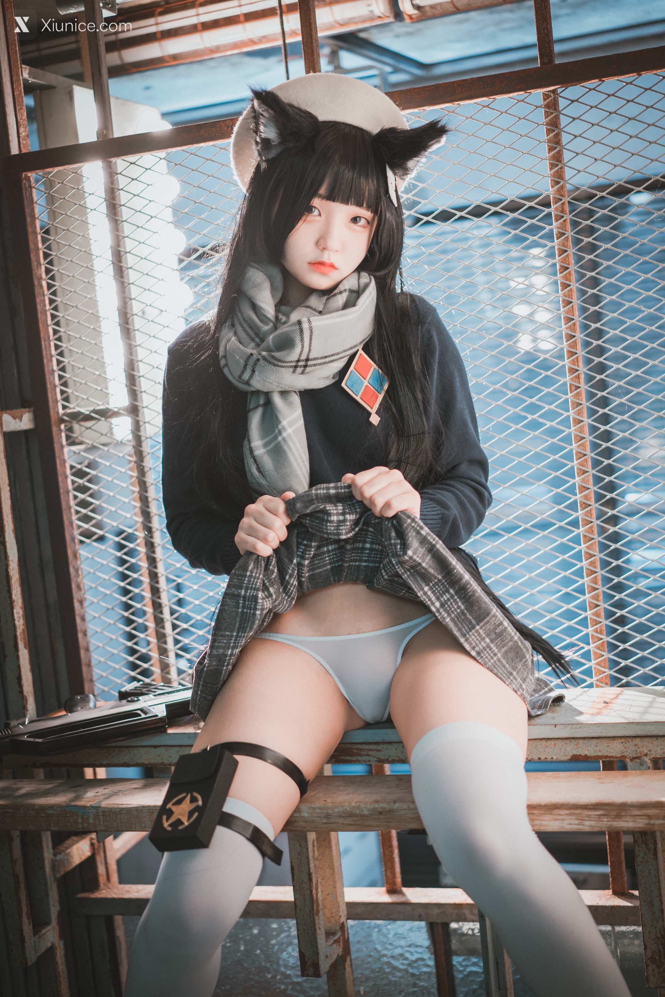 DJAWA Photo – Jeong Jenny (정제니) – “Girls’ Frontline – Type 95 (Pure White Graduation ver.)” 4K