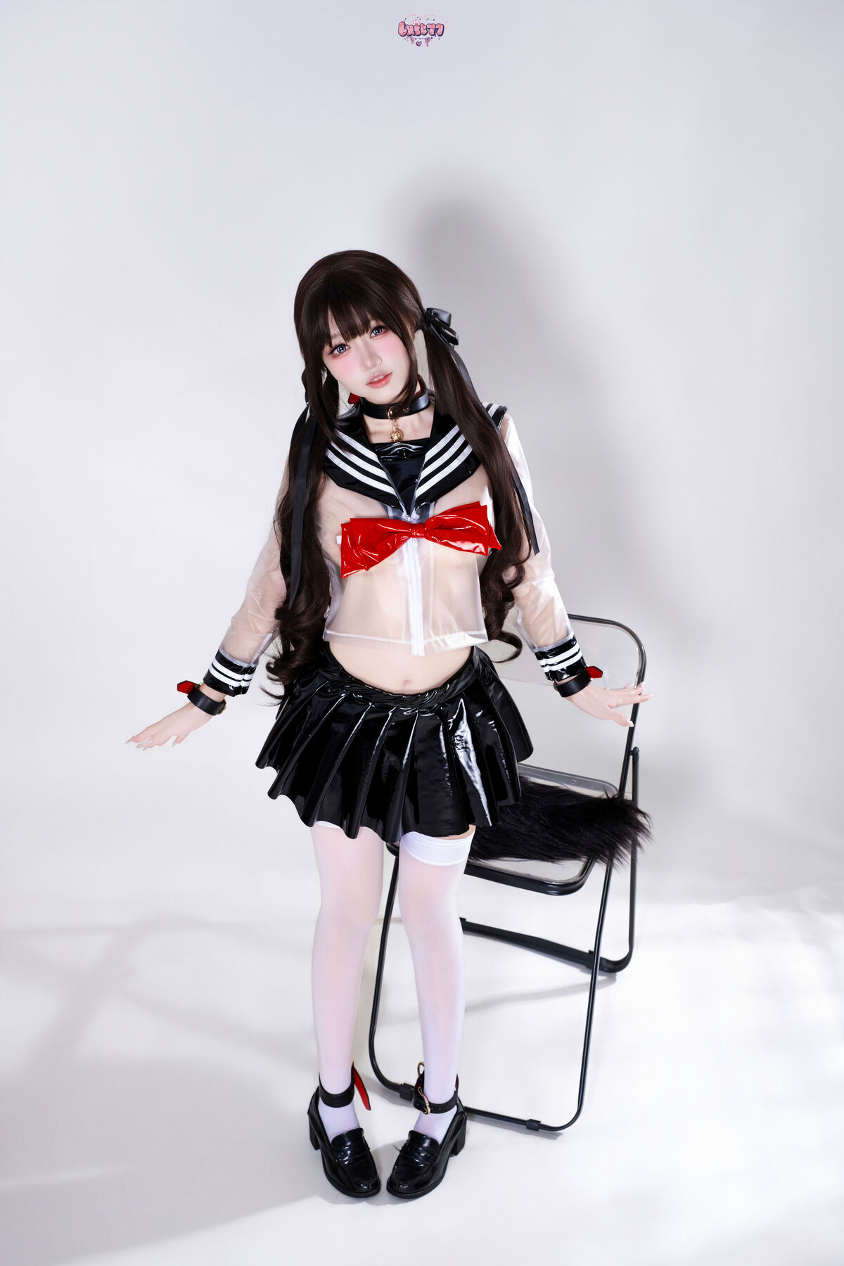 Coser@柒柒要乖哦 - 兽尾透明JK Part01