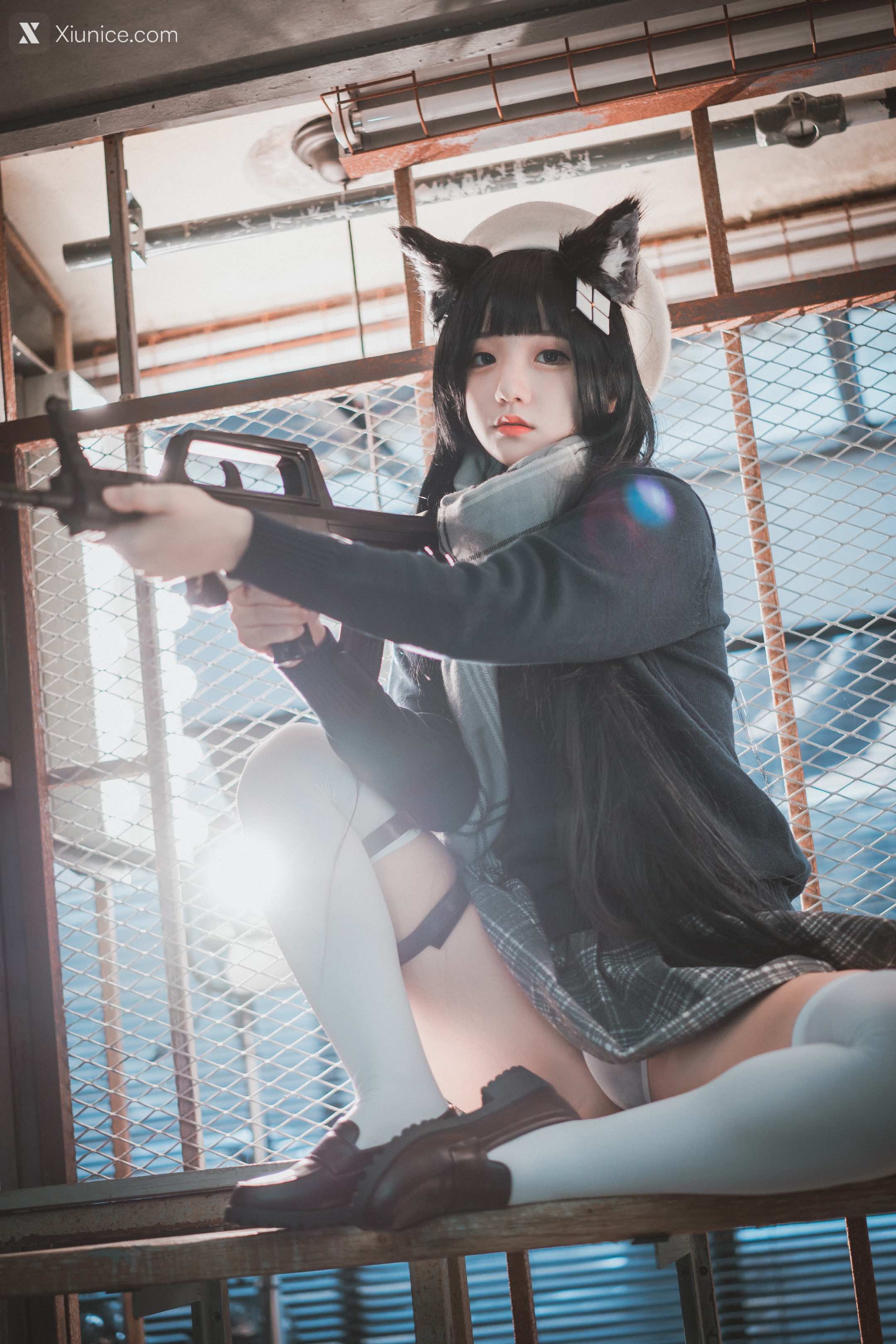 DJAWA Photo – Jeong Jenny (정제니) – “Girls’ Frontline – Type 95 (Pure White Graduation ver.)” 4K