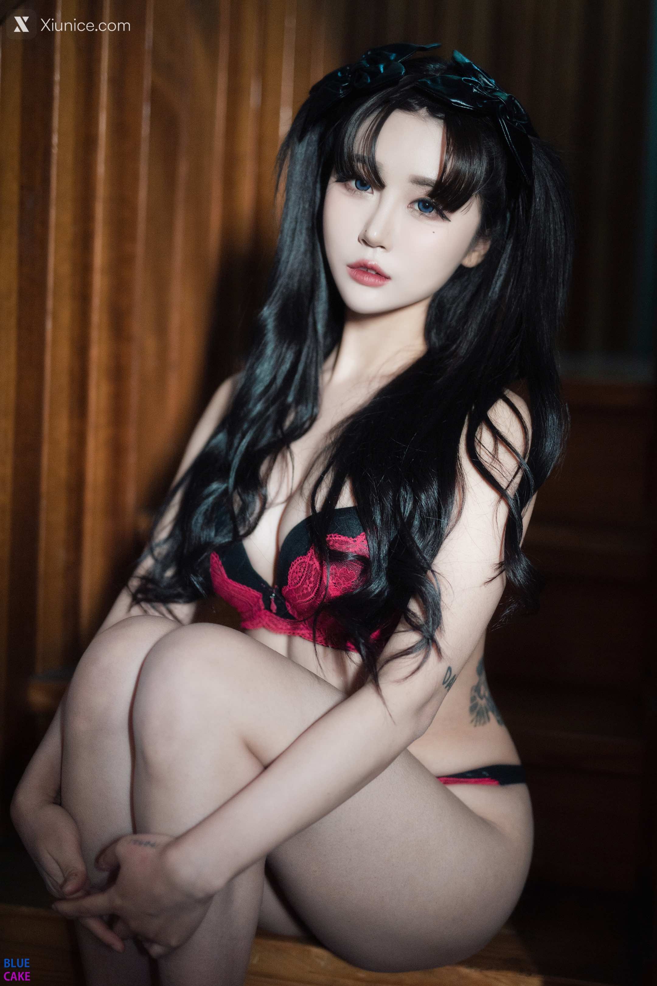 BLUECAKE Bomi (보미) & Zia (지아) – Fate Saber x Thosaka Rin – Lingerie.Ver 4K