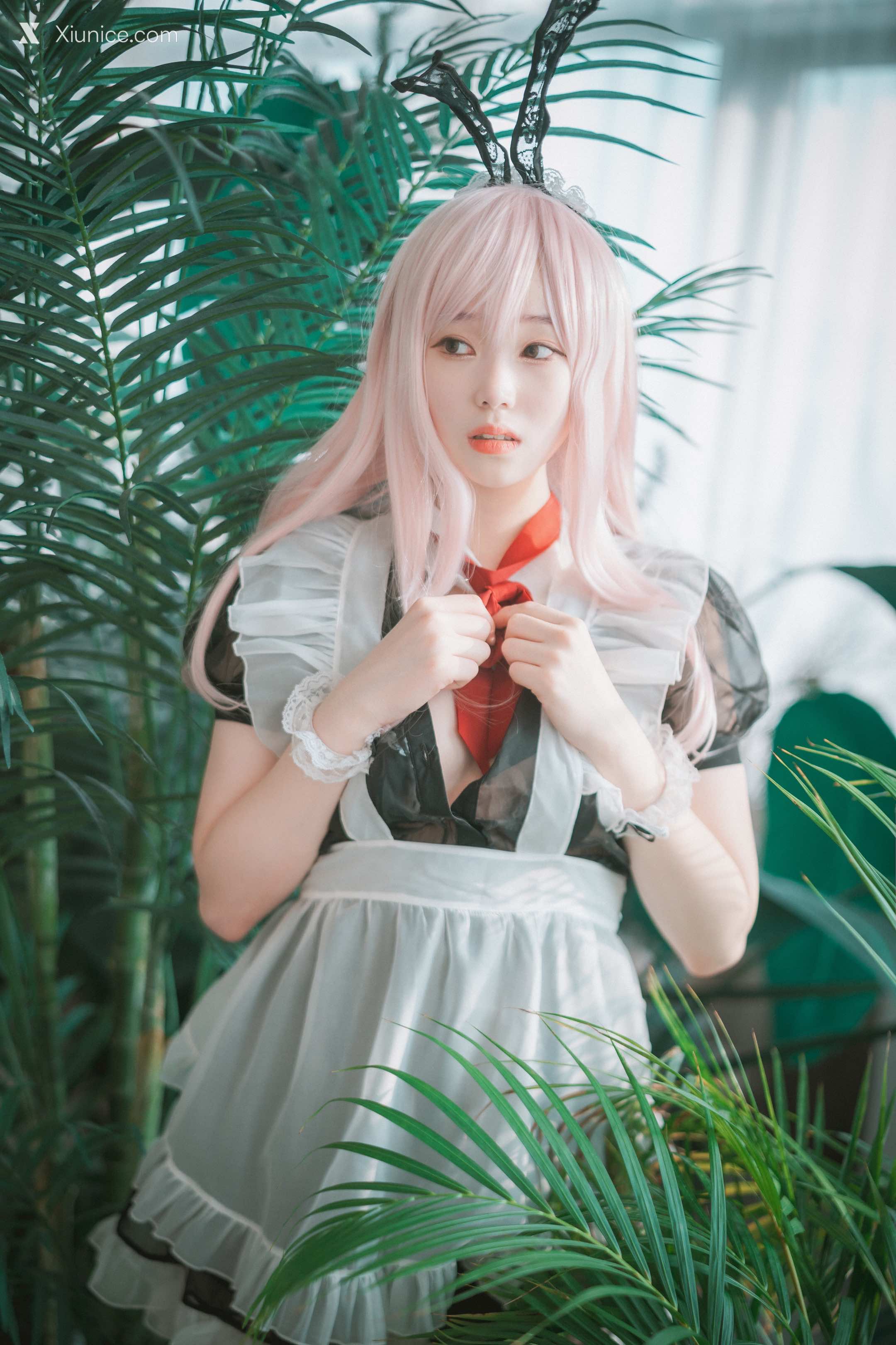 DJAWA Photo – Bambi (밤비) – Sheer Bunny Maid 4K