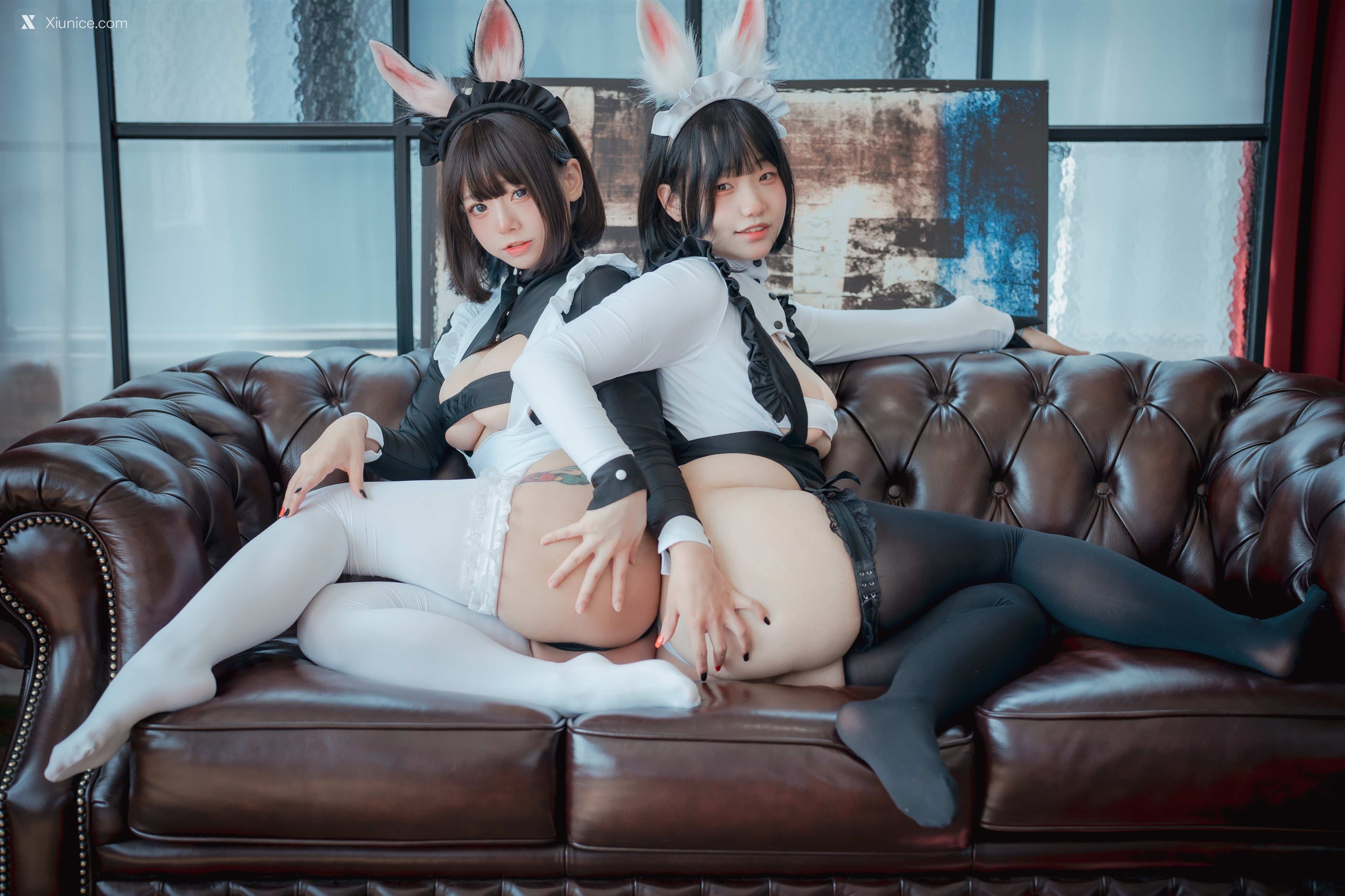 DJAWA Photo – Maruemon (마루에몽) & Mimmi (밈미) – Maid Mansion W² 4K