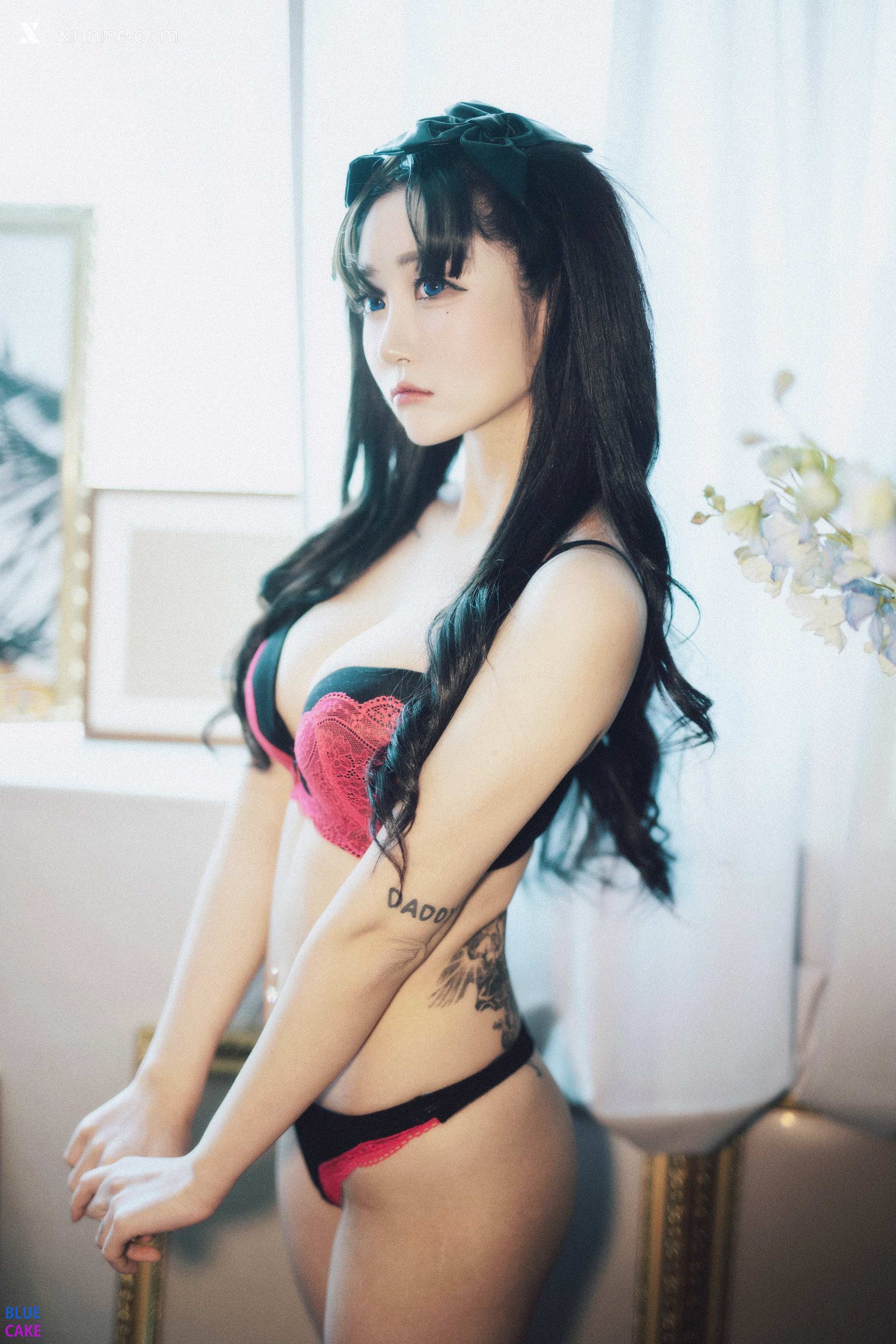 BLUECAKE Bomi (보미) & Zia (지아) – Fate Saber x Thosaka Rin – Lingerie.Ver 4K