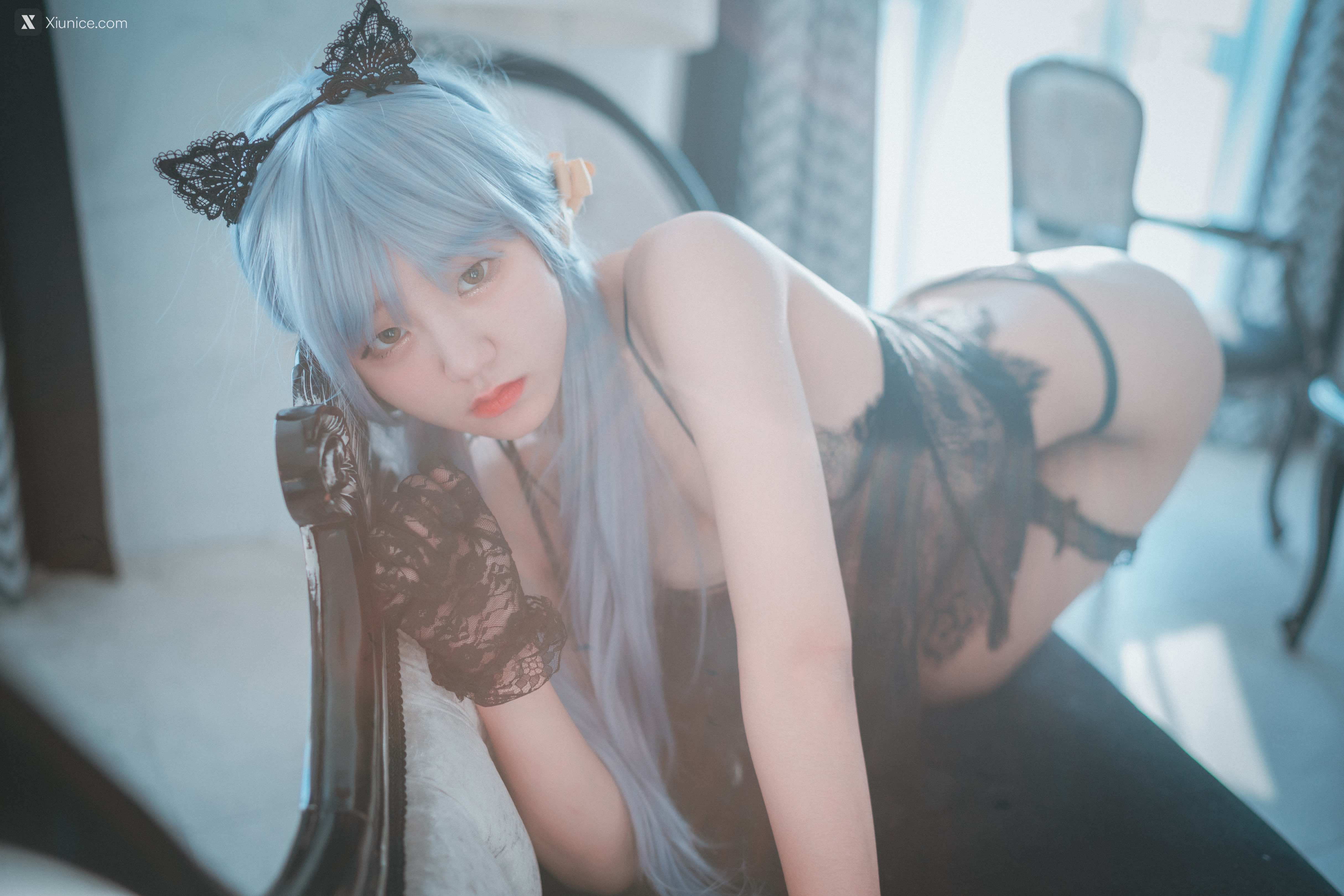 DJAWA Photo – Jeong Jenny (정제니) – Schwarz und Wei Katzenmädchen (Full Ver) 4K