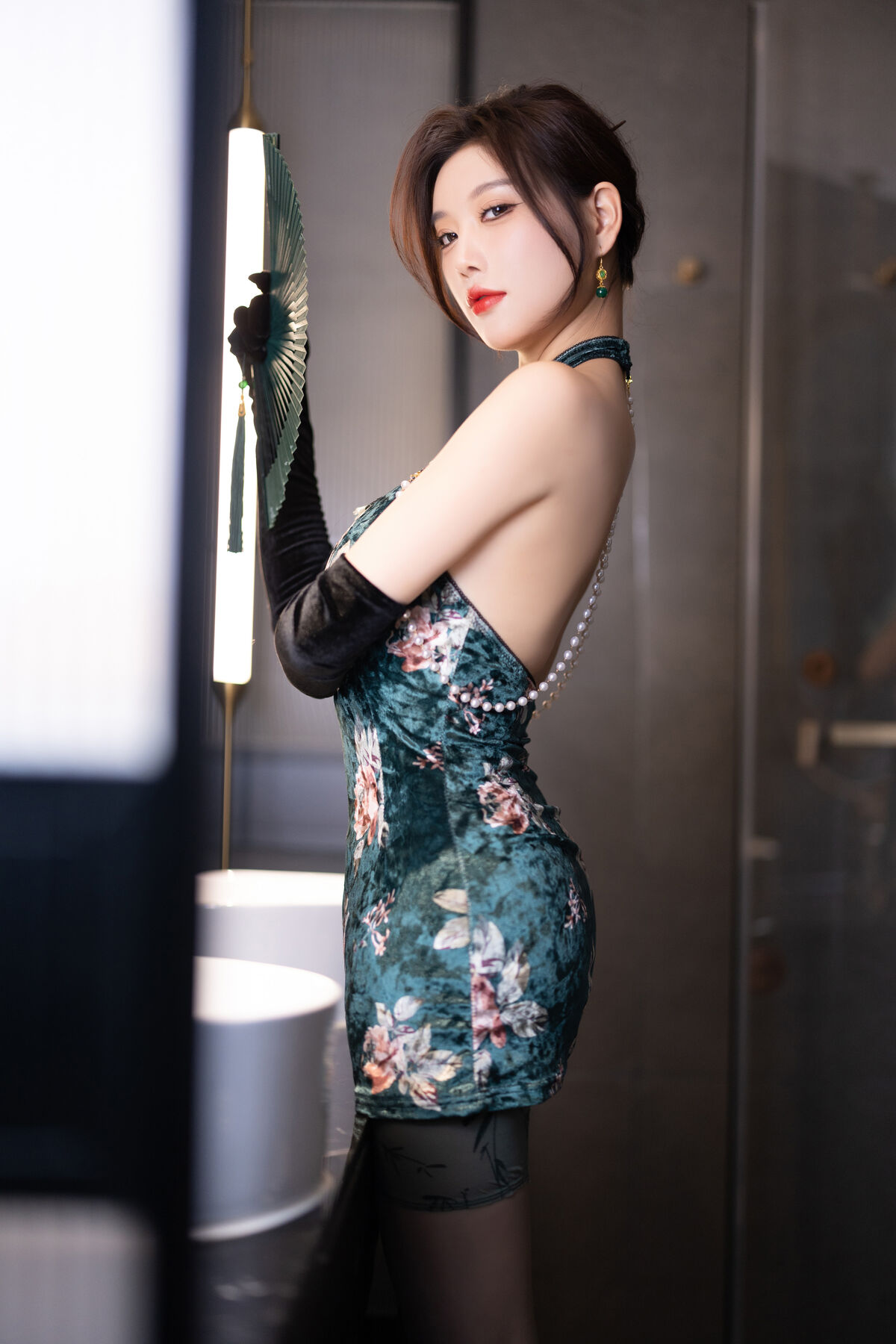 内购无水印 Yang Chen Chen 杨晨晨Yome - 秀人网模特 绿色情趣内衣 Part01