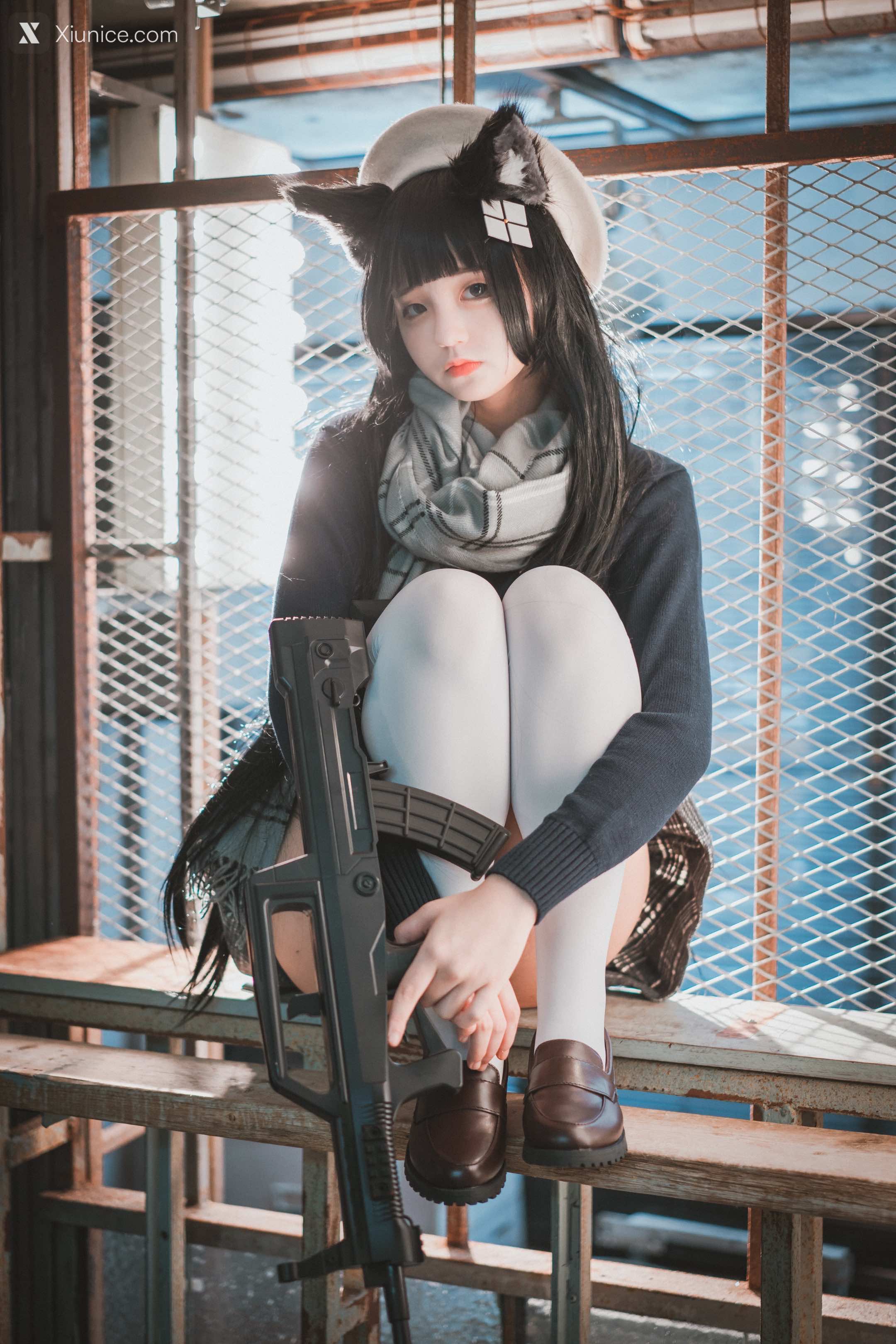 DJAWA Photo – Jeong Jenny (정제니) – “Girls’ Frontline – Type 95 (Pure White Graduation ver.)” 4K