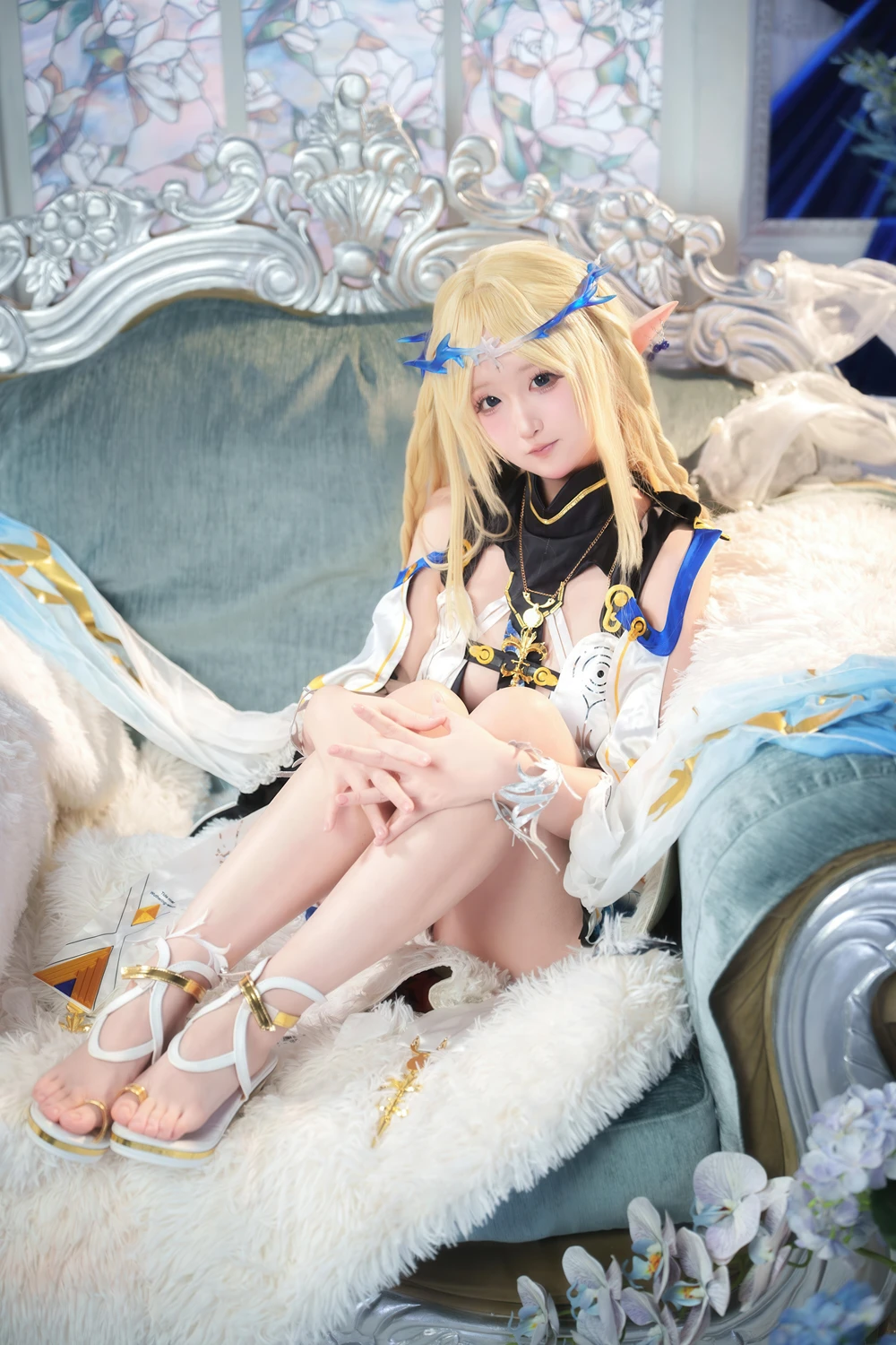 Cosplay Seele麦麦 – 鸣潮 菲比&卡提希娅·蓝色花海物语