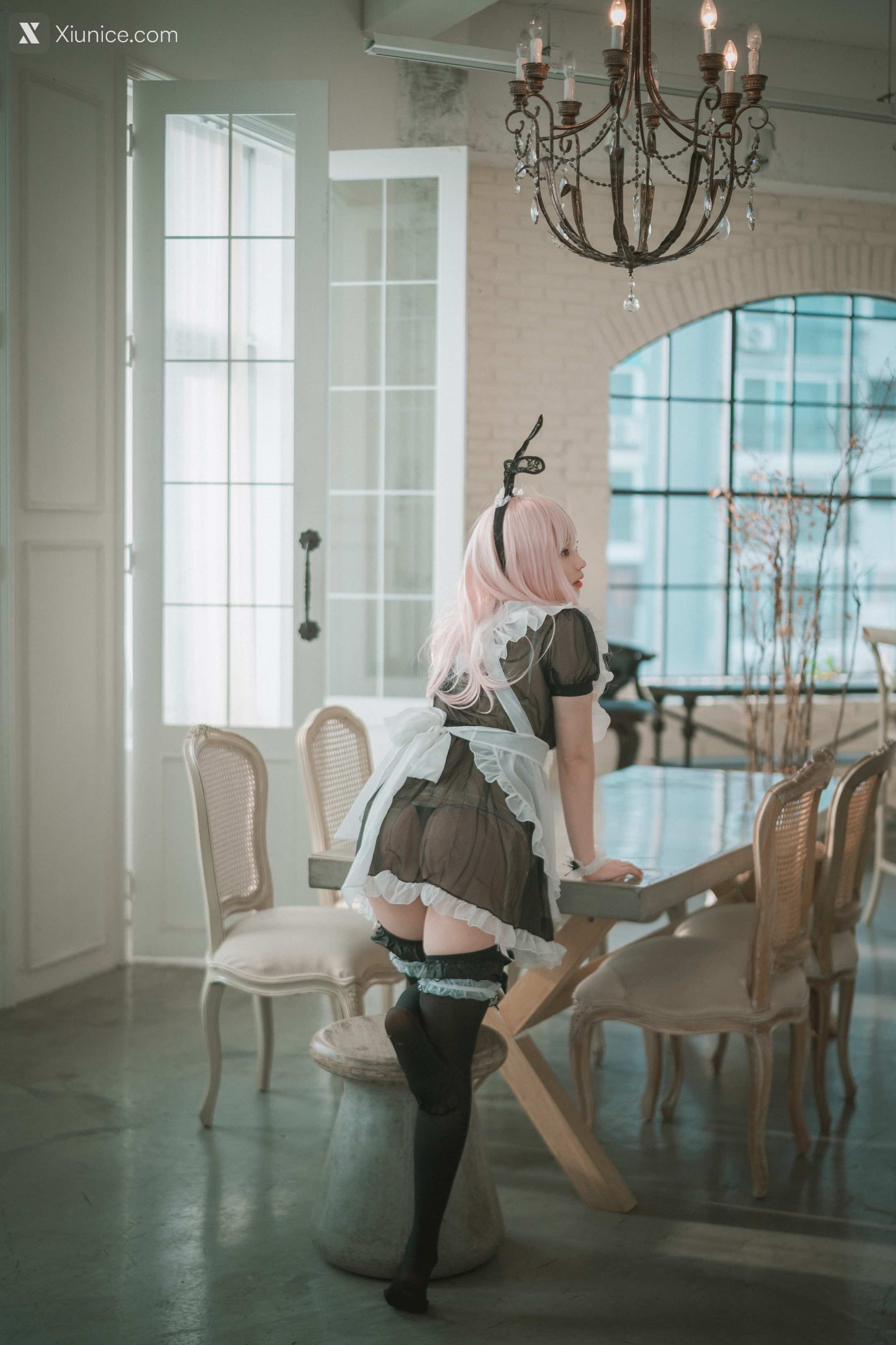 DJAWA Photo – Bambi (밤비) – Sheer Bunny Maid 4K
