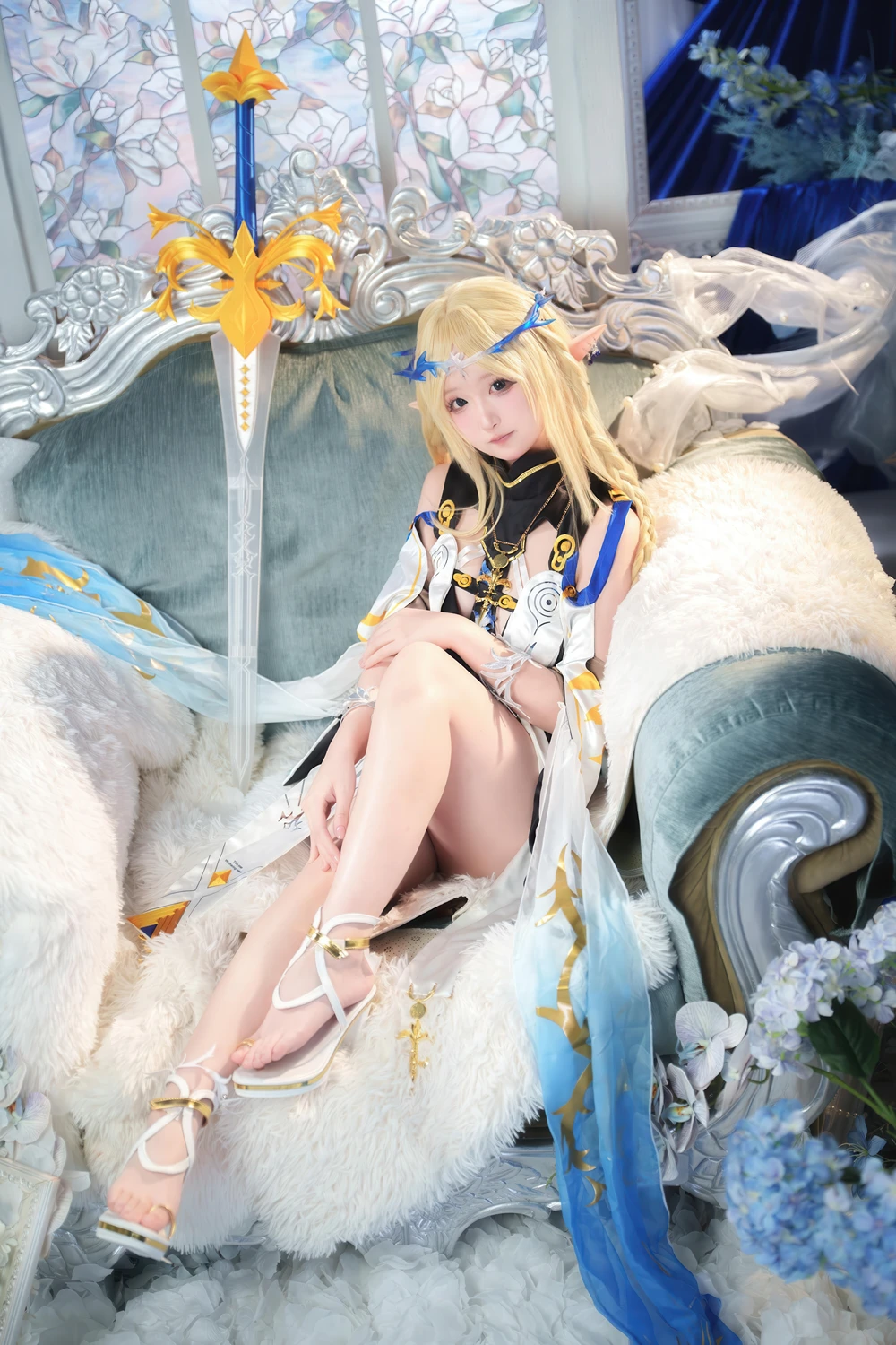 Cosplay Seele麦麦 – 鸣潮 菲比&卡提希娅·蓝色花海物语