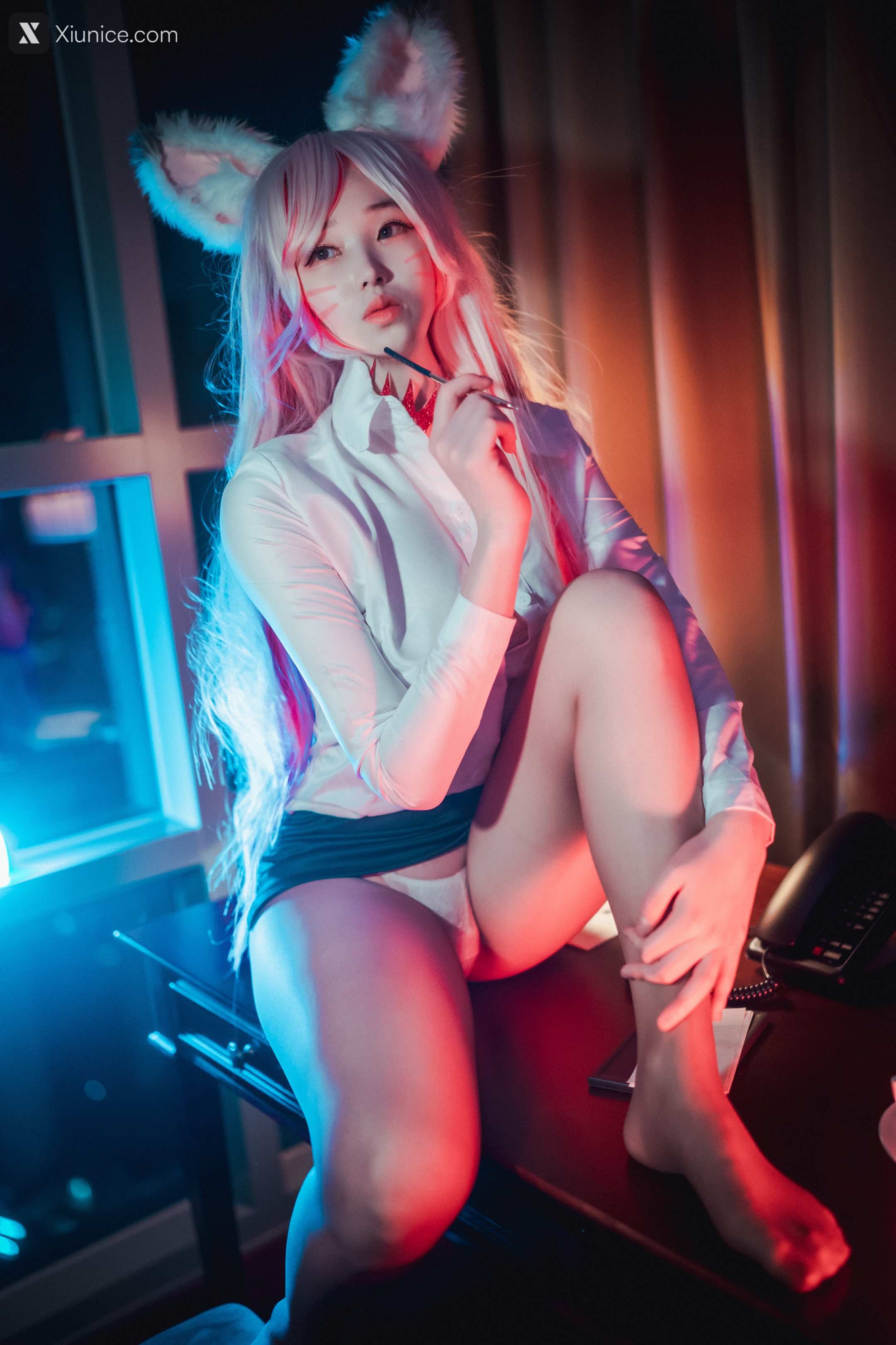 DJAWA Photo – Bambi (밤비) – “Kumiho in the Office” – Destiny Child – Nine-Tailed Fox Tamamo 4K