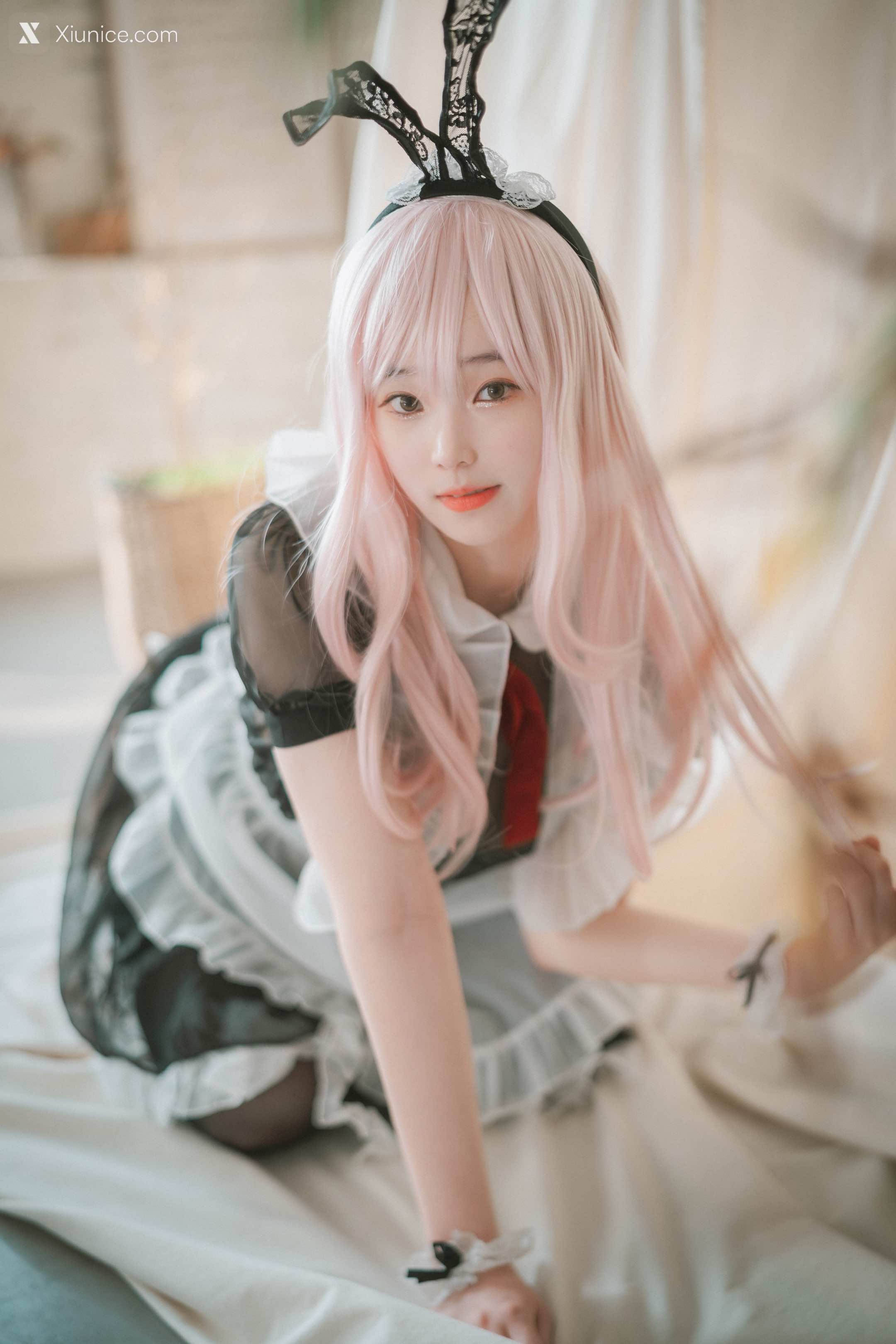 DJAWA Photo – Bambi (밤비) – Sheer Bunny Maid 4K
