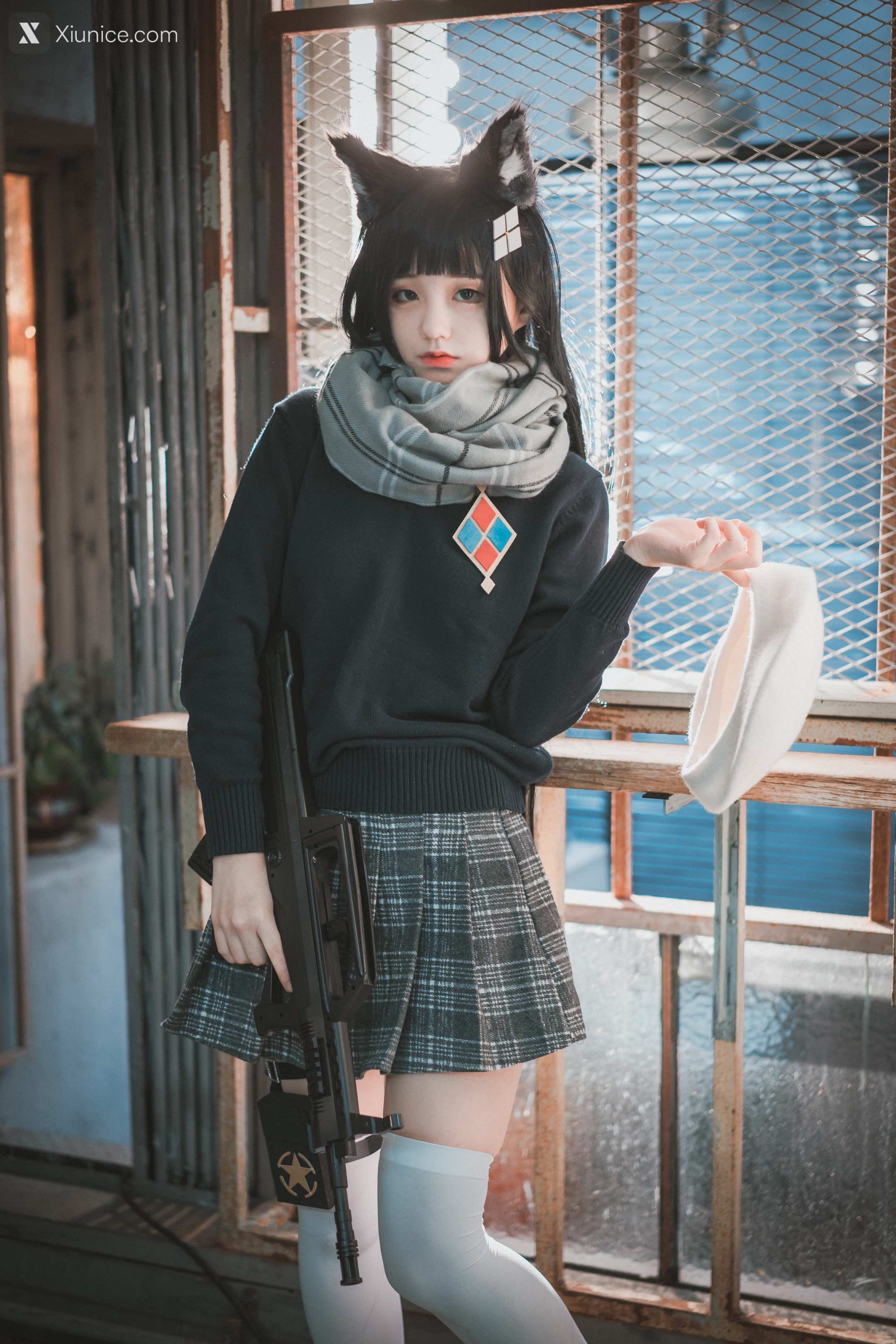 DJAWA Photo – Jeong Jenny (정제니) – “Girls’ Frontline – Type 95 (Pure White Graduation ver.)” 4K