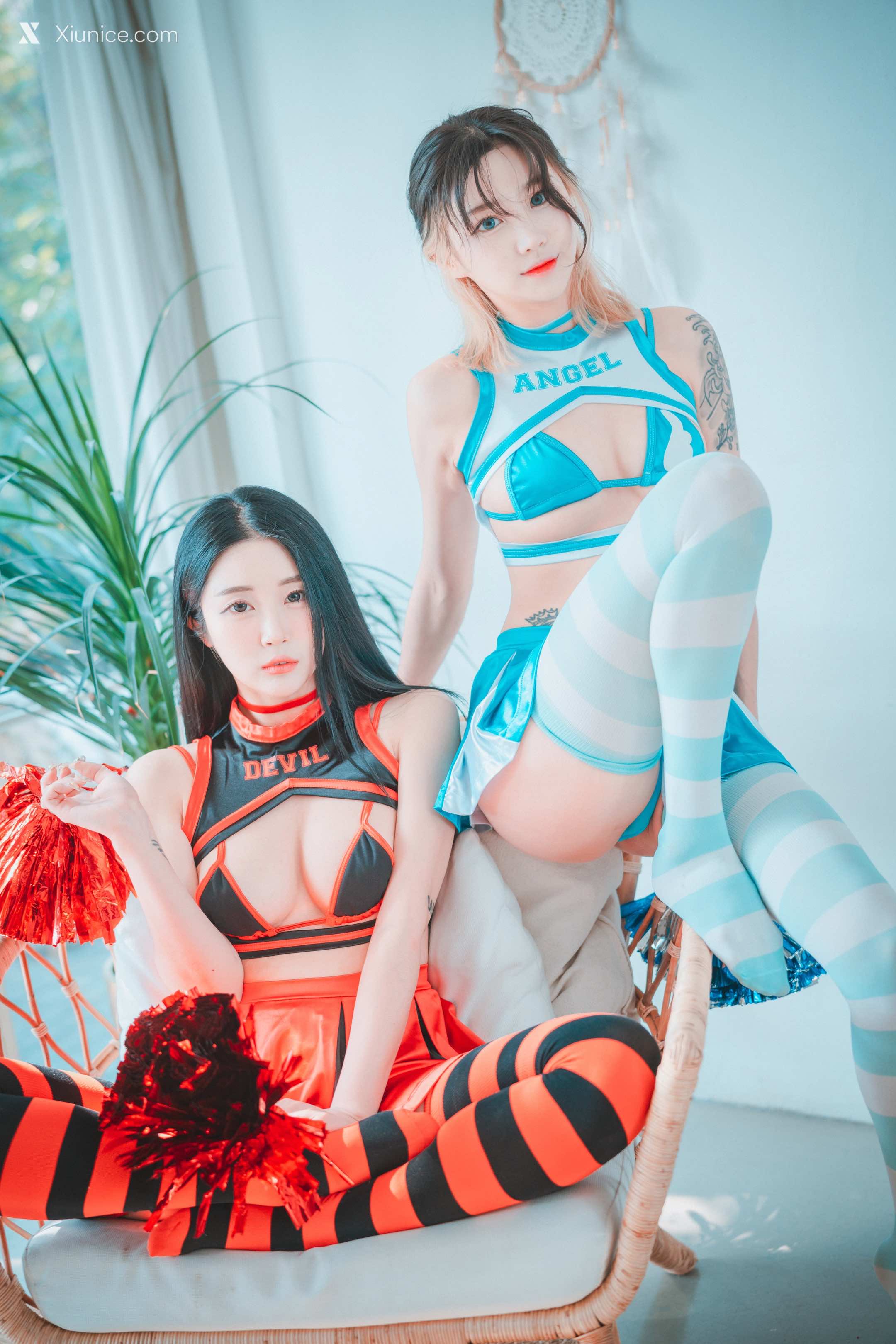 DJAWA Photo – Tae Ri (태리) & Bomi (보미) – “Devil 666 & Angel 777” 4K