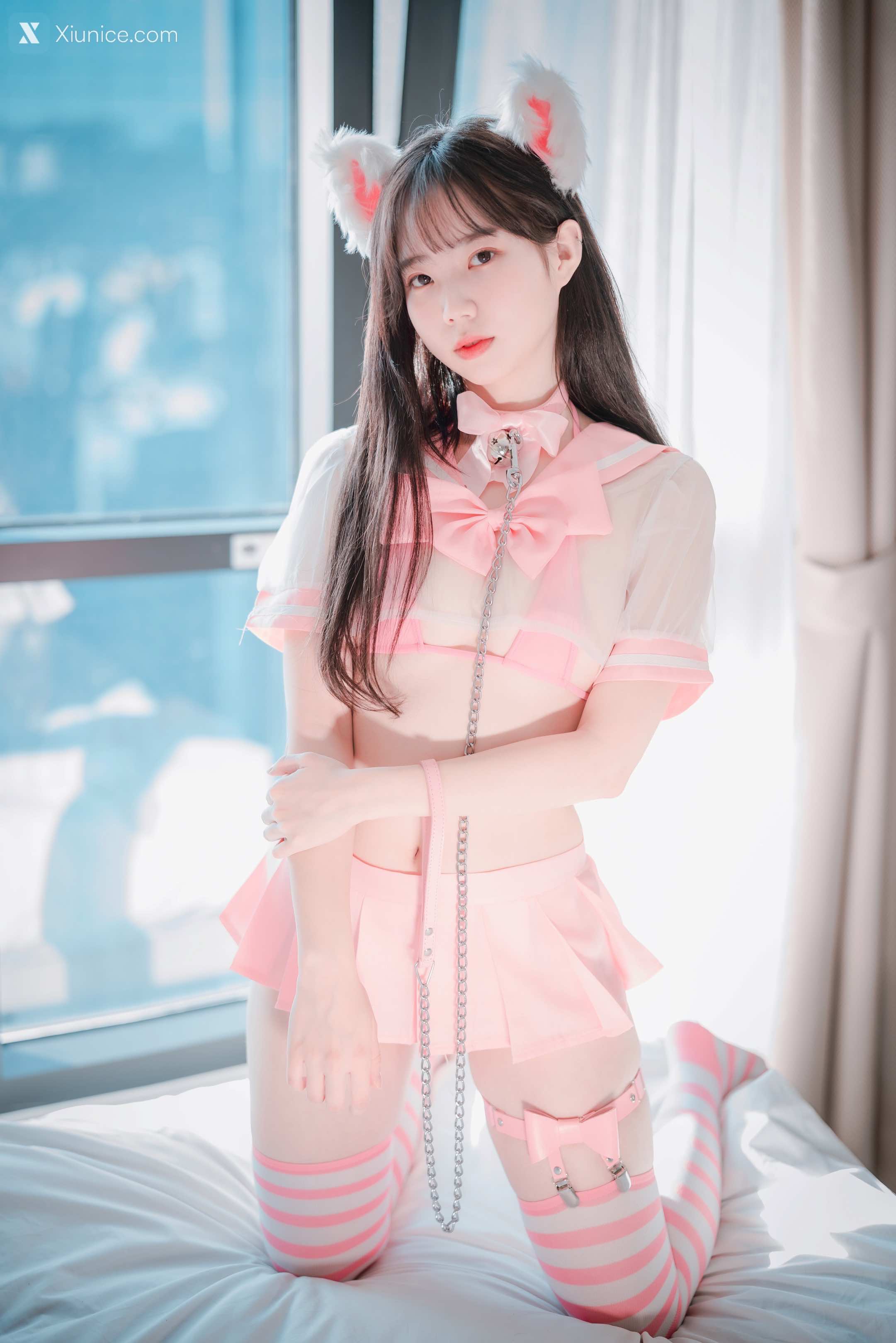 DJAWA Photo – Myu_a_ (뮤아) – Catgirl in Pink 4K