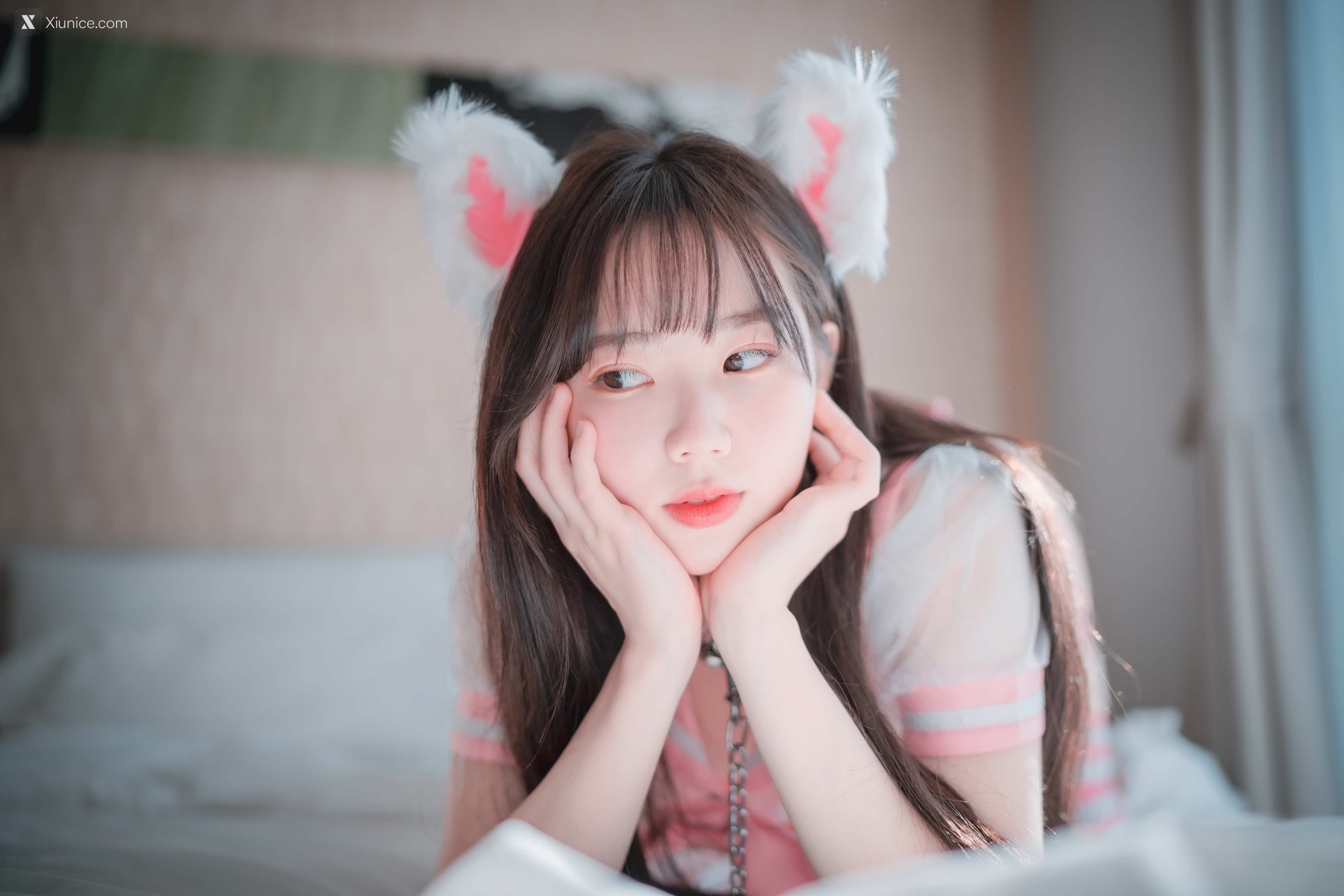 DJAWA Photo – Myu_a_ (뮤아) – Catgirl in Pink 4K