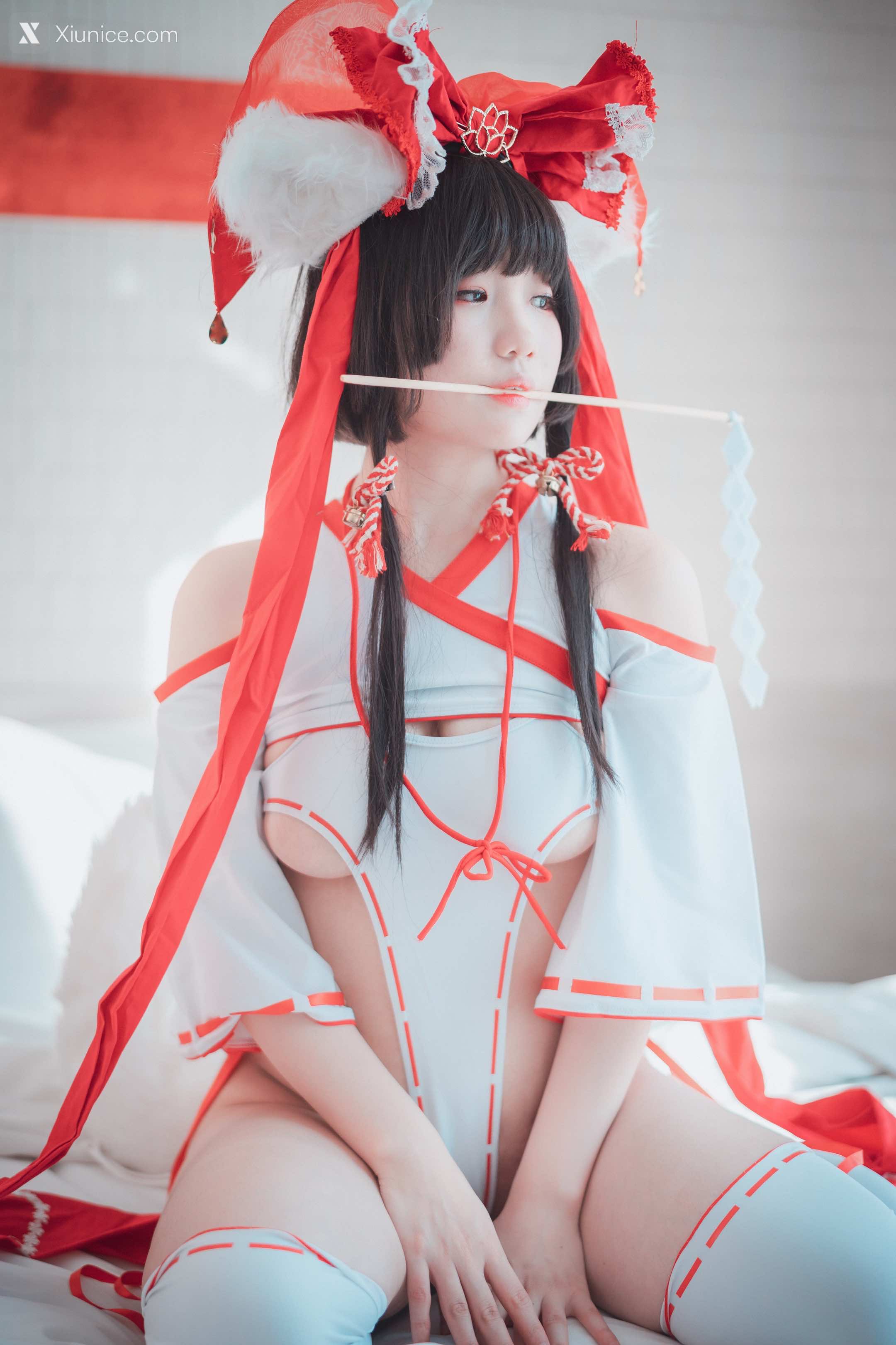 DJAWA Photo – Mimmi (밈미) – Kitsune Miko (A ver) 4K