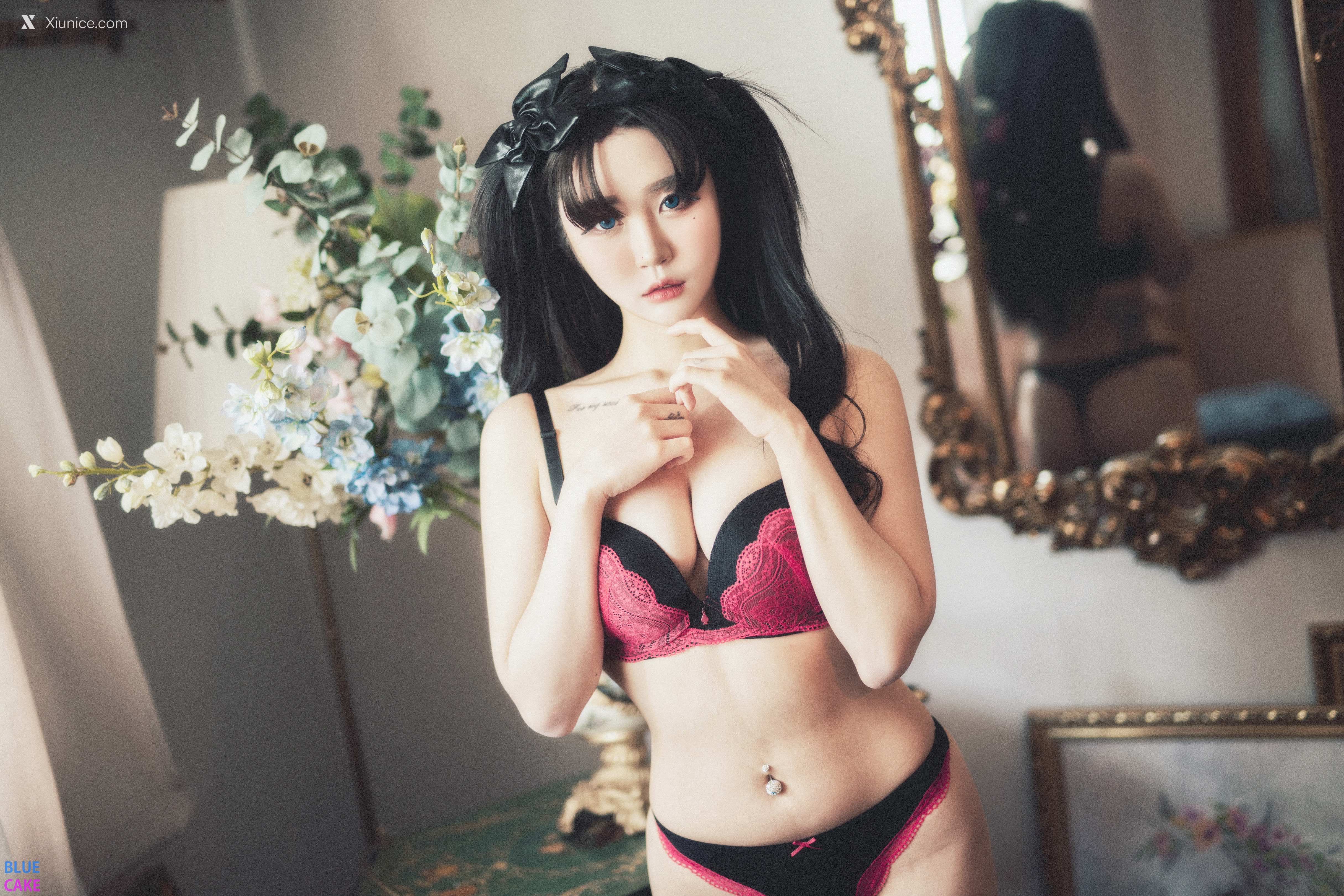 BLUECAKE Bomi (보미) & Zia (지아) – Fate Saber x Thosaka Rin – Lingerie.Ver 4K