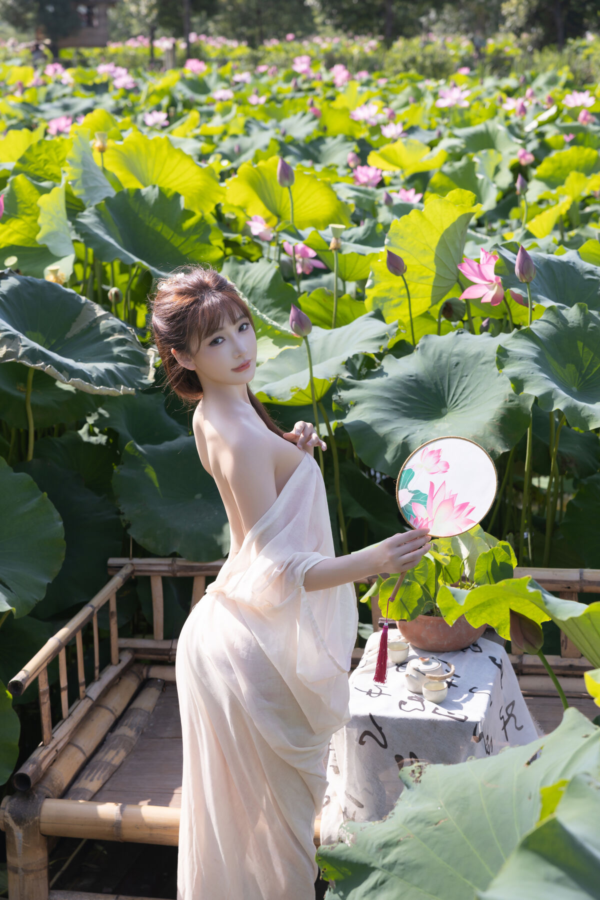 内购无水印 Lu Xuan Xuan 陆萱萱 - 秀人网模特 荷花 Part02