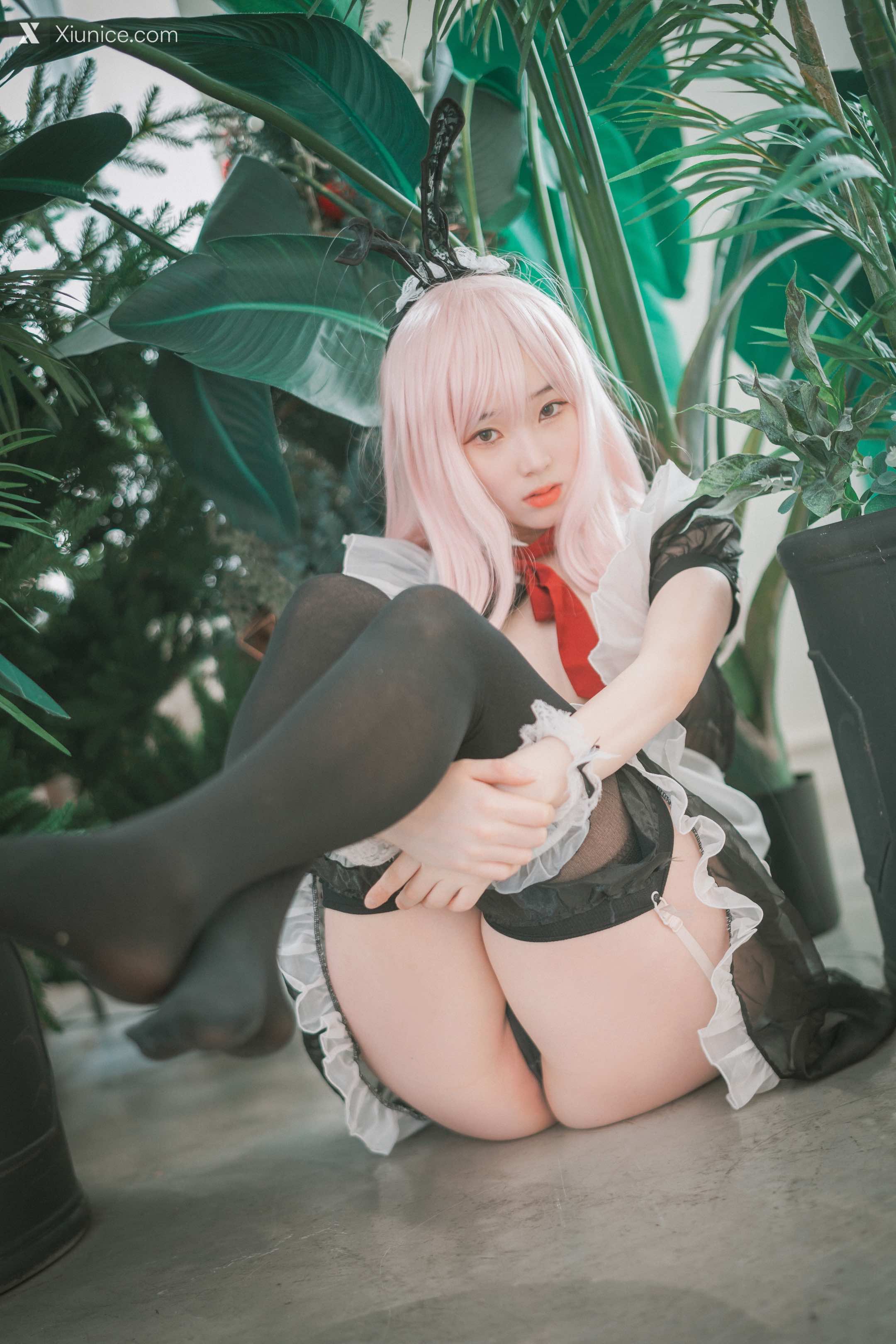 DJAWA Photo – Bambi (밤비) – Sheer Bunny Maid 4K