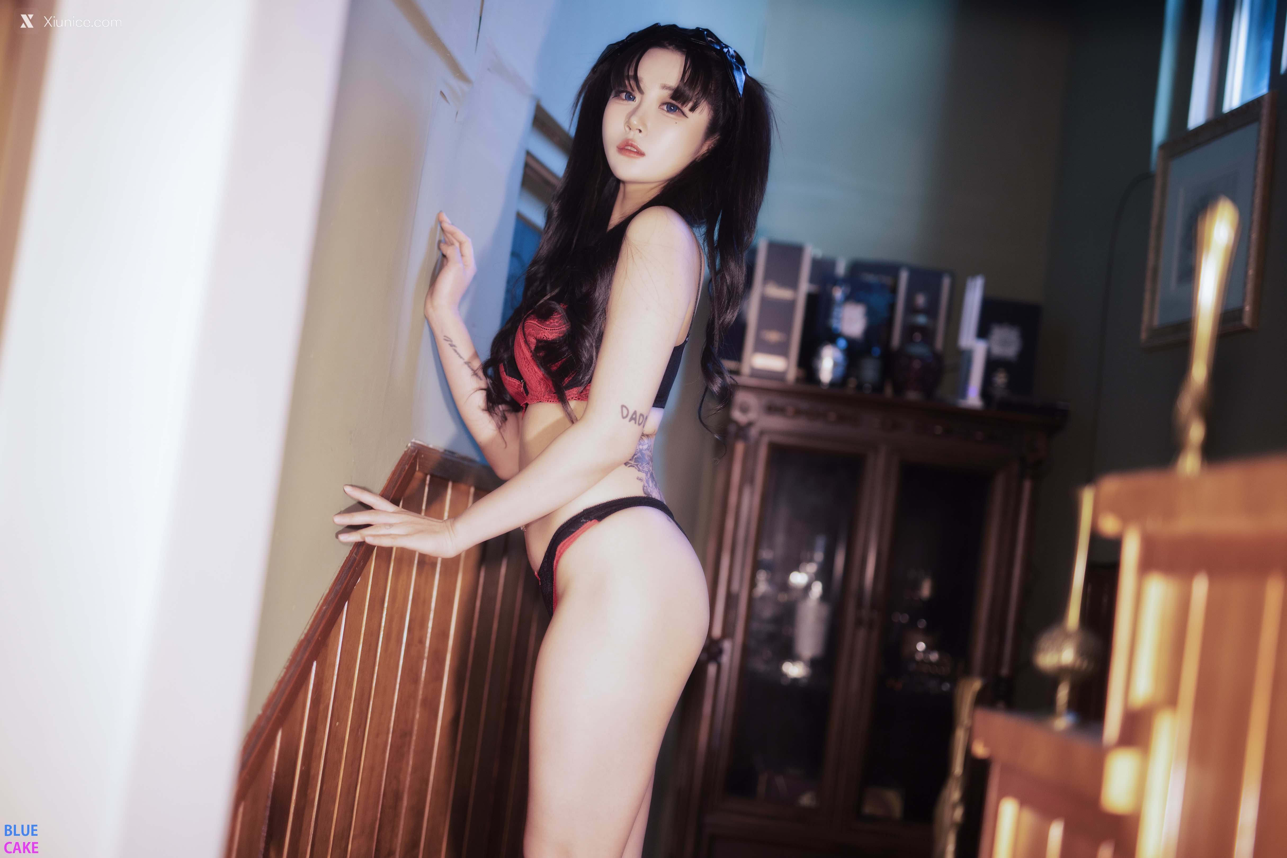 BLUECAKE Bomi (보미) & Zia (지아) – Fate Saber x Thosaka Rin – Lingerie.Ver 4K