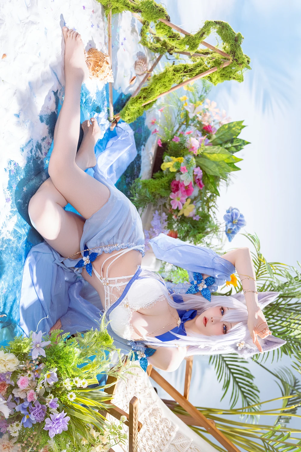 Cosplay 星之迟迟Hoshilily – 碧蓝航线 信浓泳装