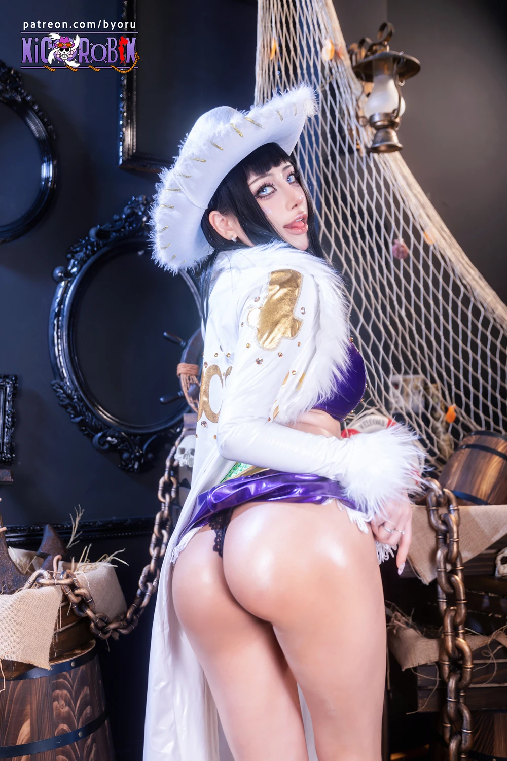 Cosplay 日本性感萝莉Byoru – 海贼王 妮可·罗宾