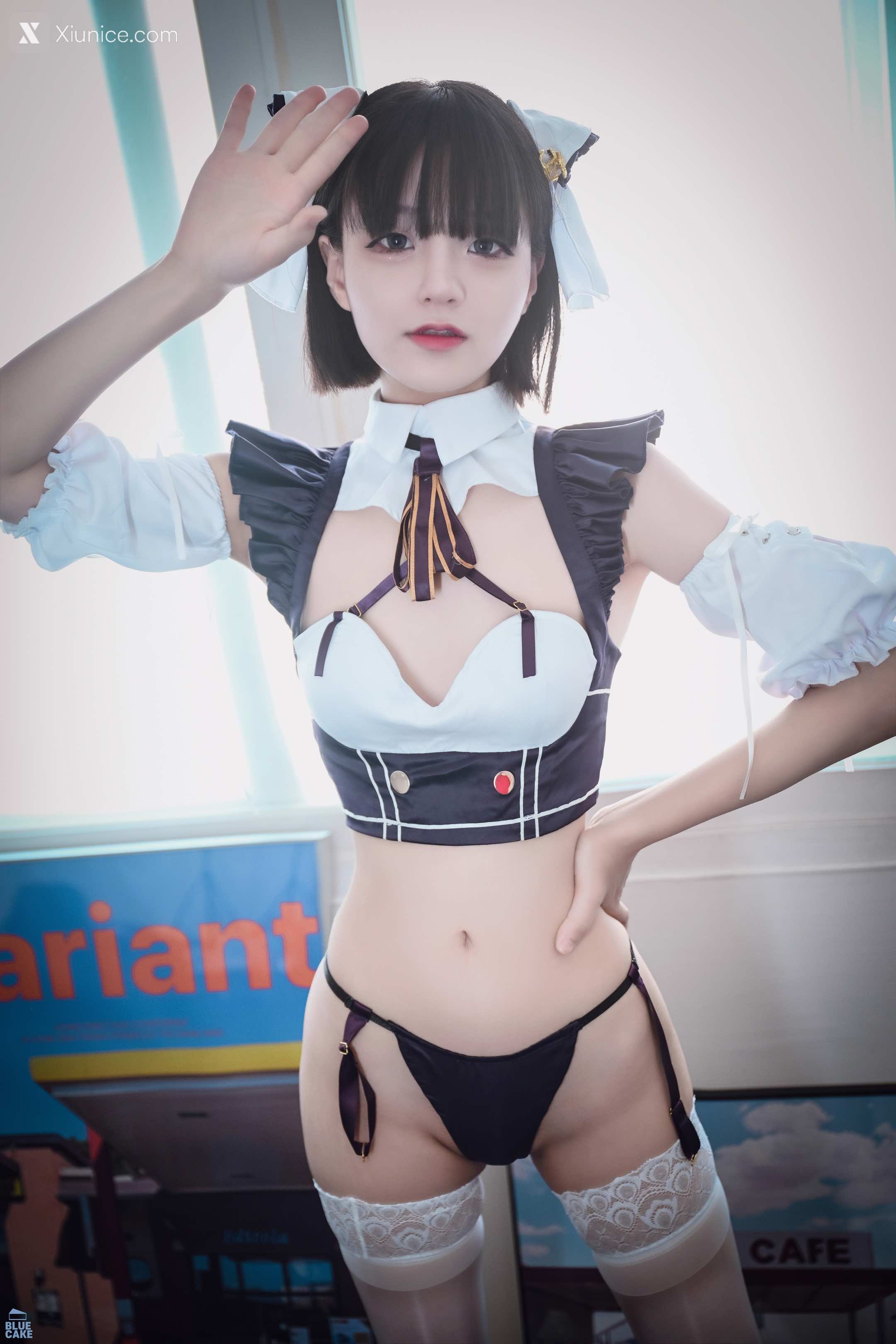 BLUECAKE Jeong Jenny (정제니) – Maid Cosplay 4K