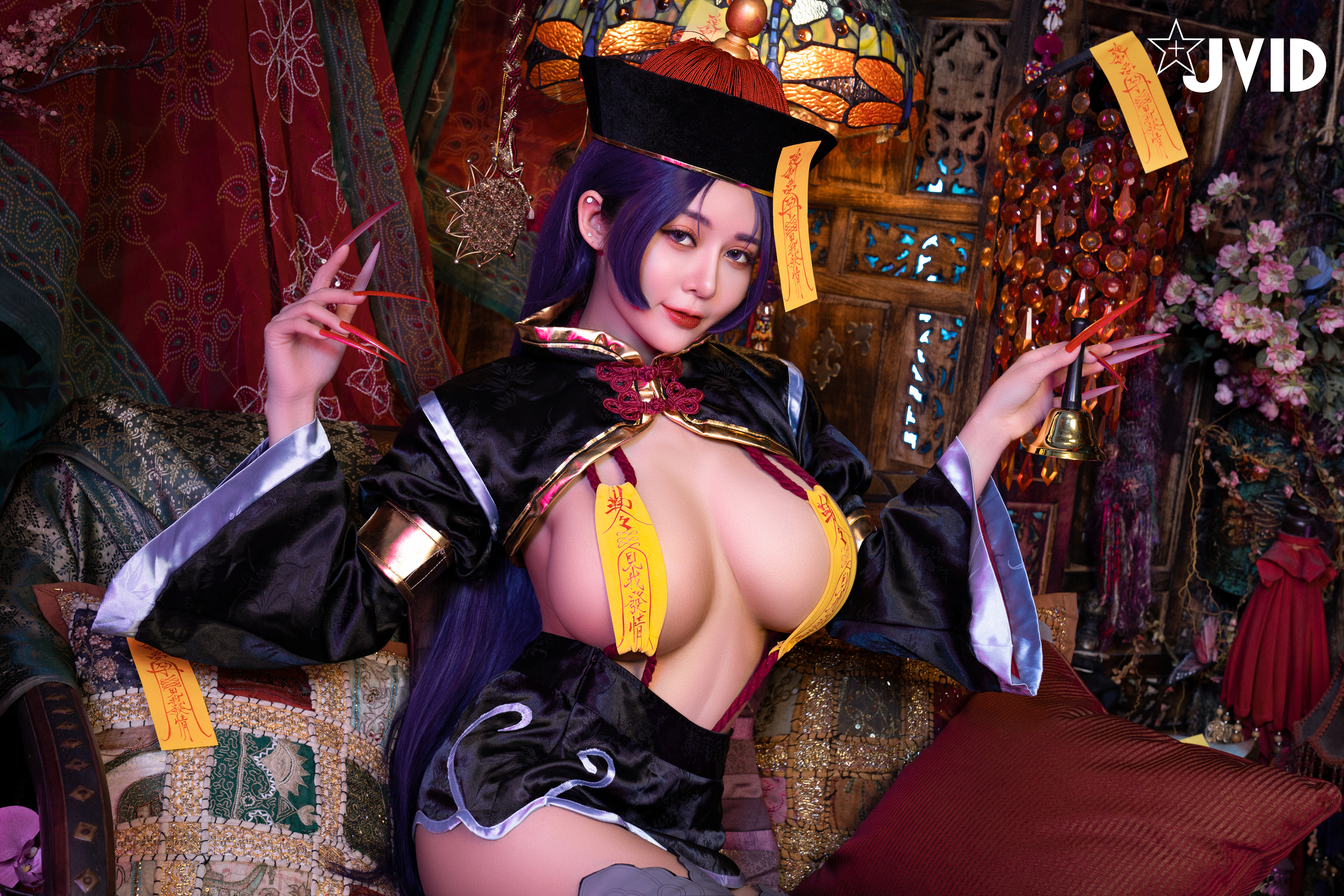 [JVID] 甜心幫 ღ 安希 – 菰蒲風動縱斜影，殭屍奶光安希膣得液滿