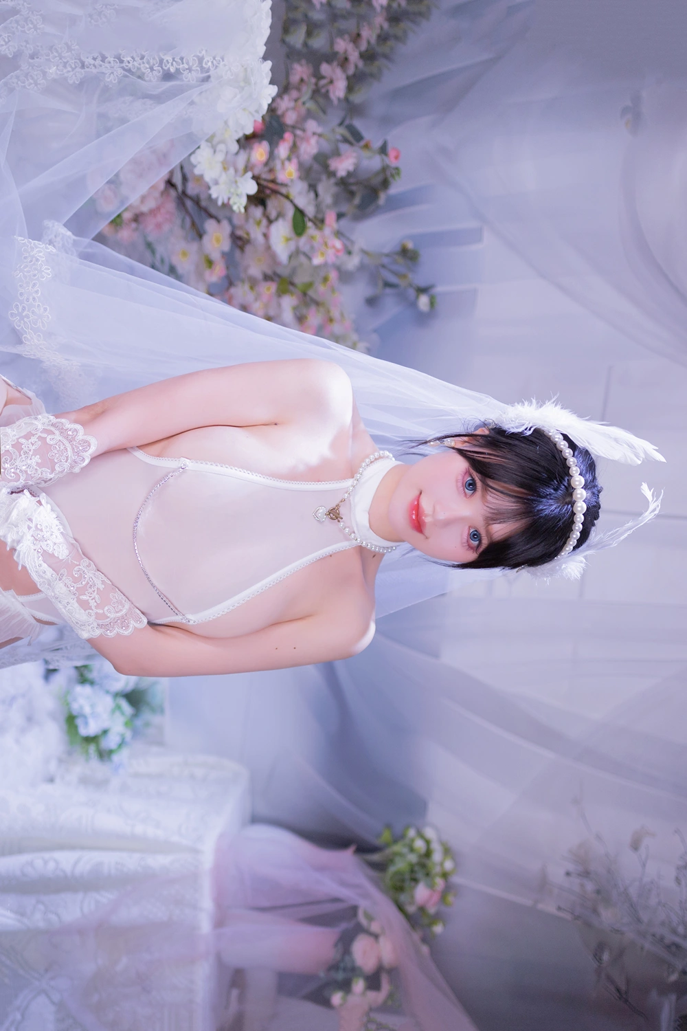 Cosplay 星黛鹿鹿 – 白丝花嫁