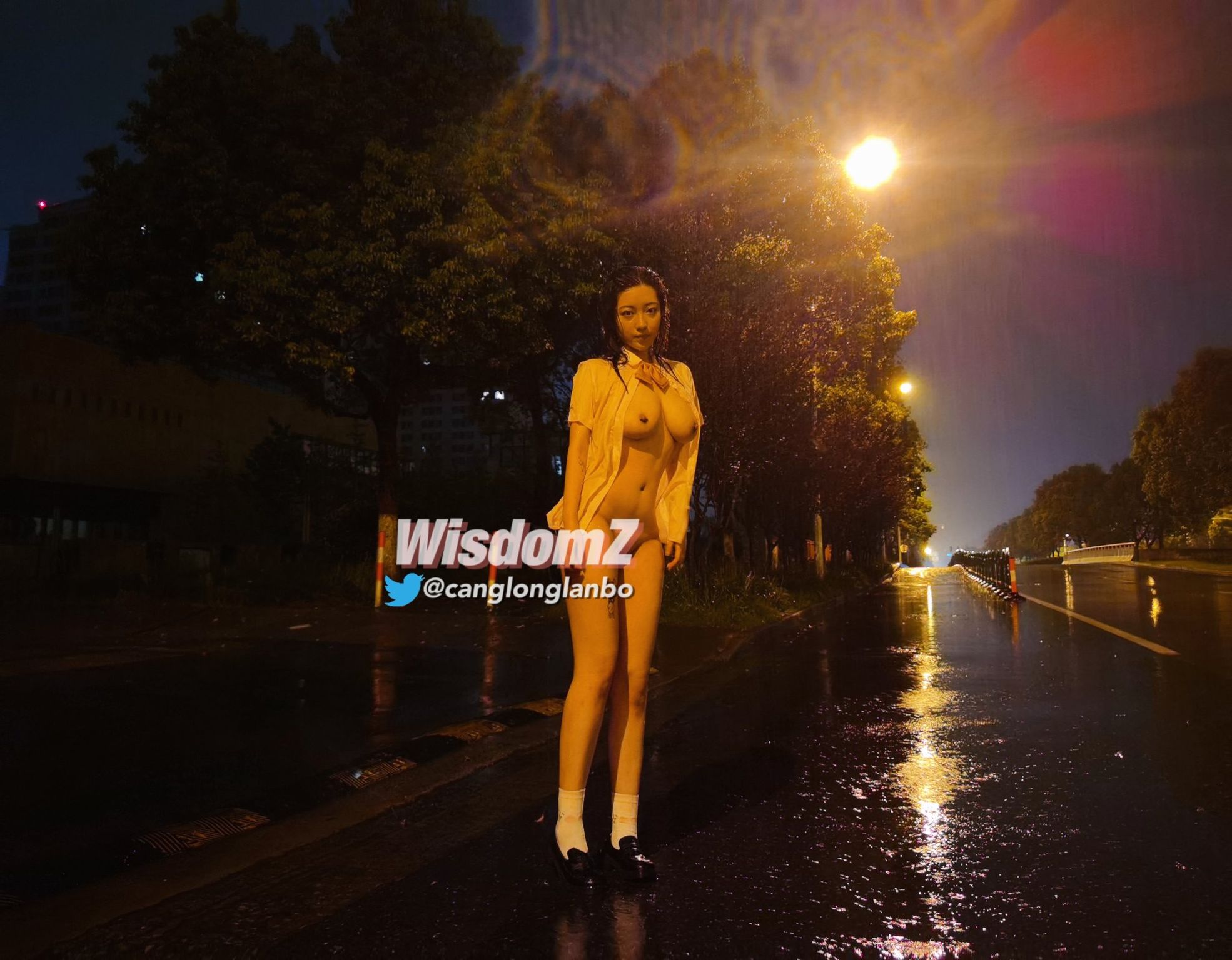 酒月： 极品巨乳 人前露出私拍