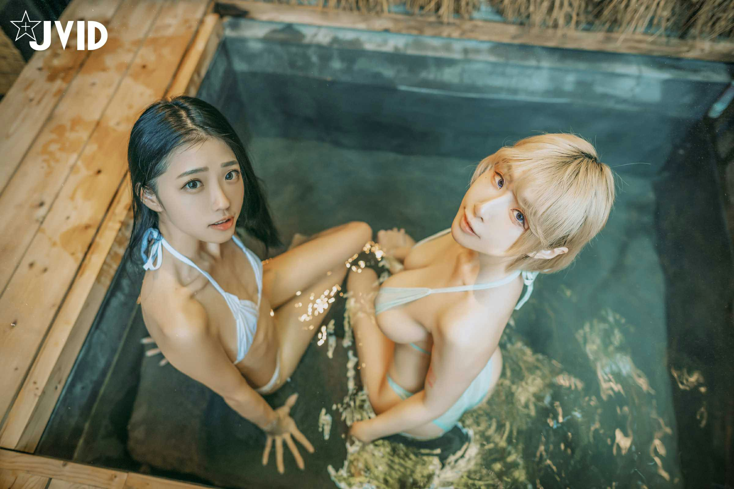 [JVID] 妍妍 Angel & 黎菲儿 – 色色的温泉之旅