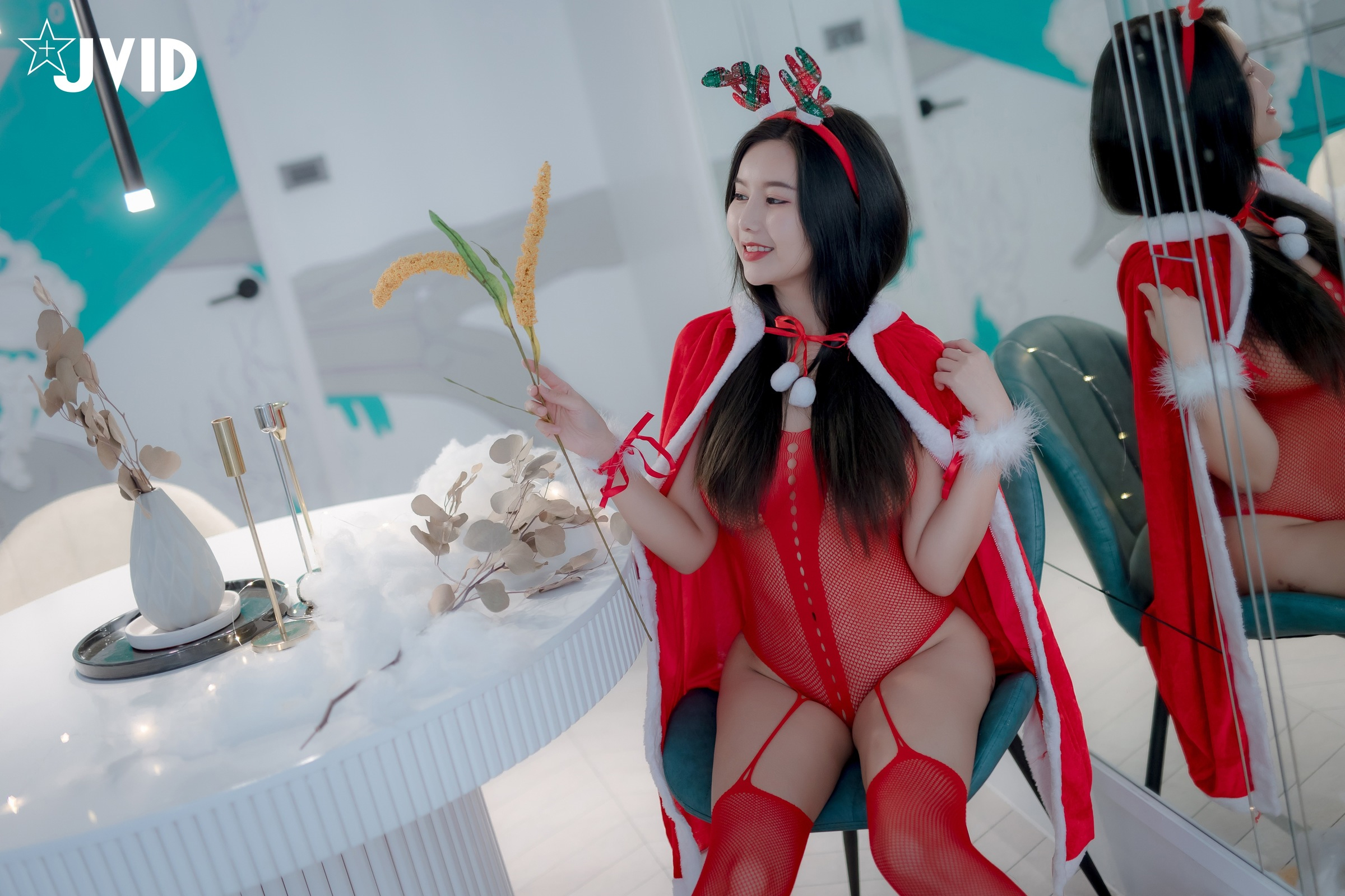 [JVID] 木木森 – 性感聖誕派對木木森超性感