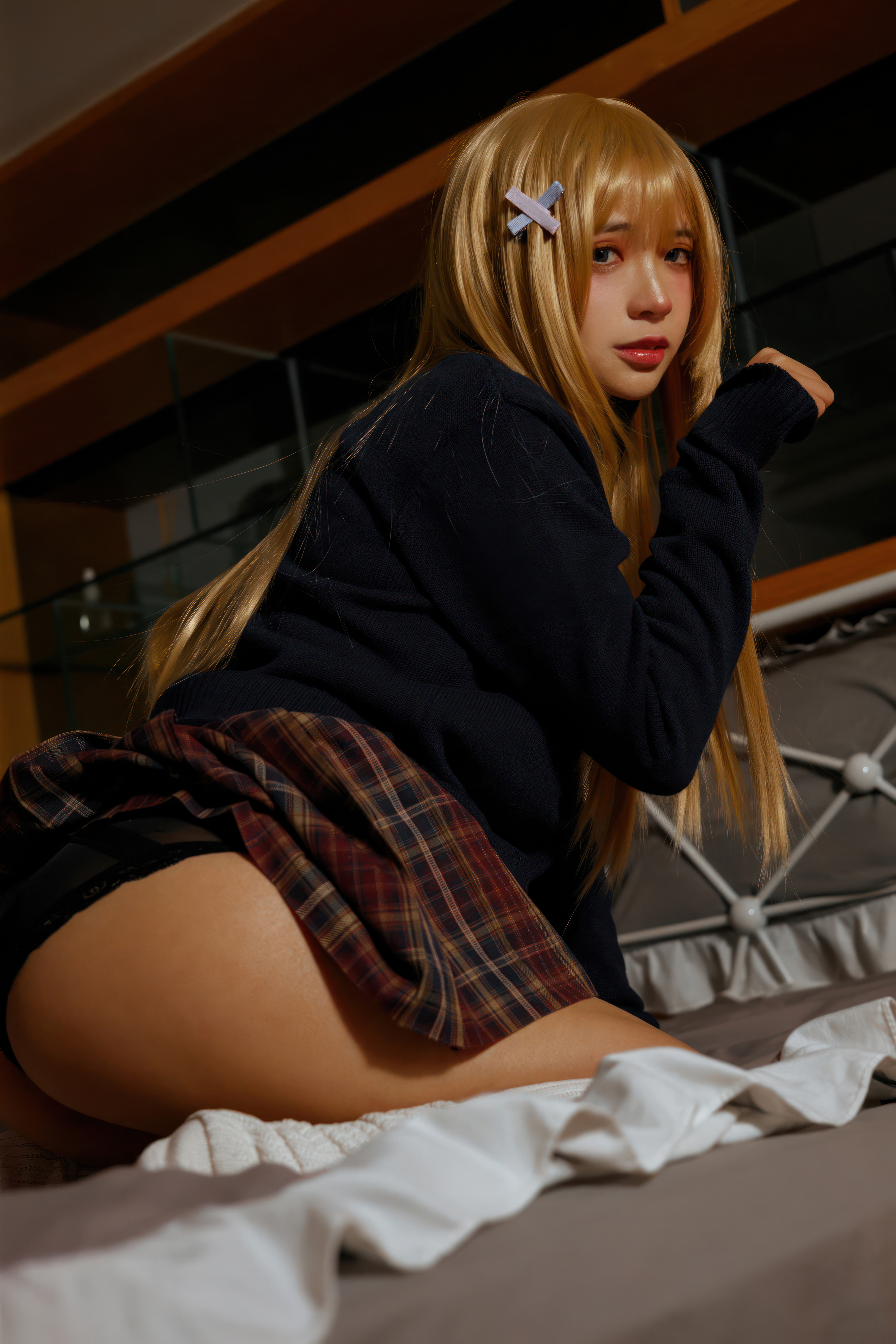[Cosplay] 疯猫ss 黑皮JK