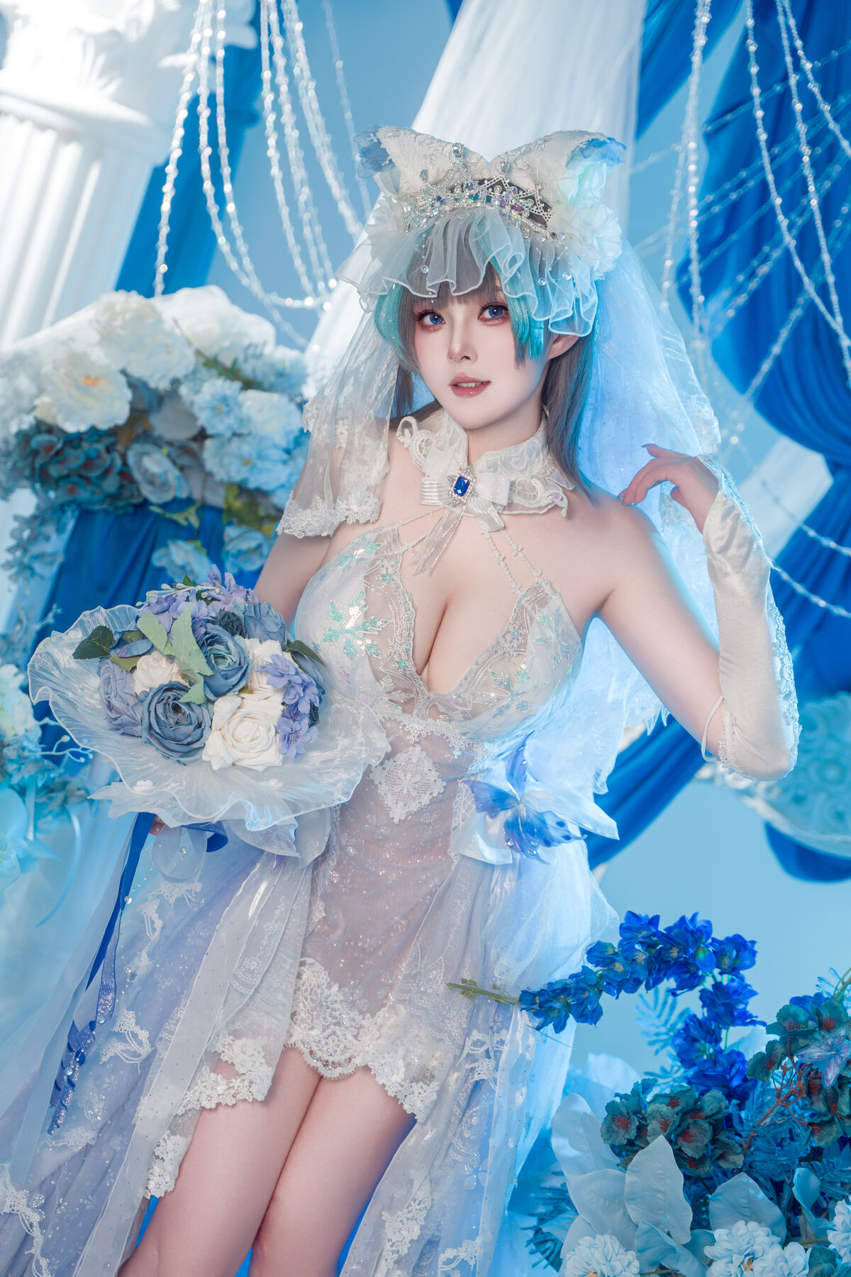 Coser@Natsuko夏夏子 - 碧蓝航线 柴郡婚纱