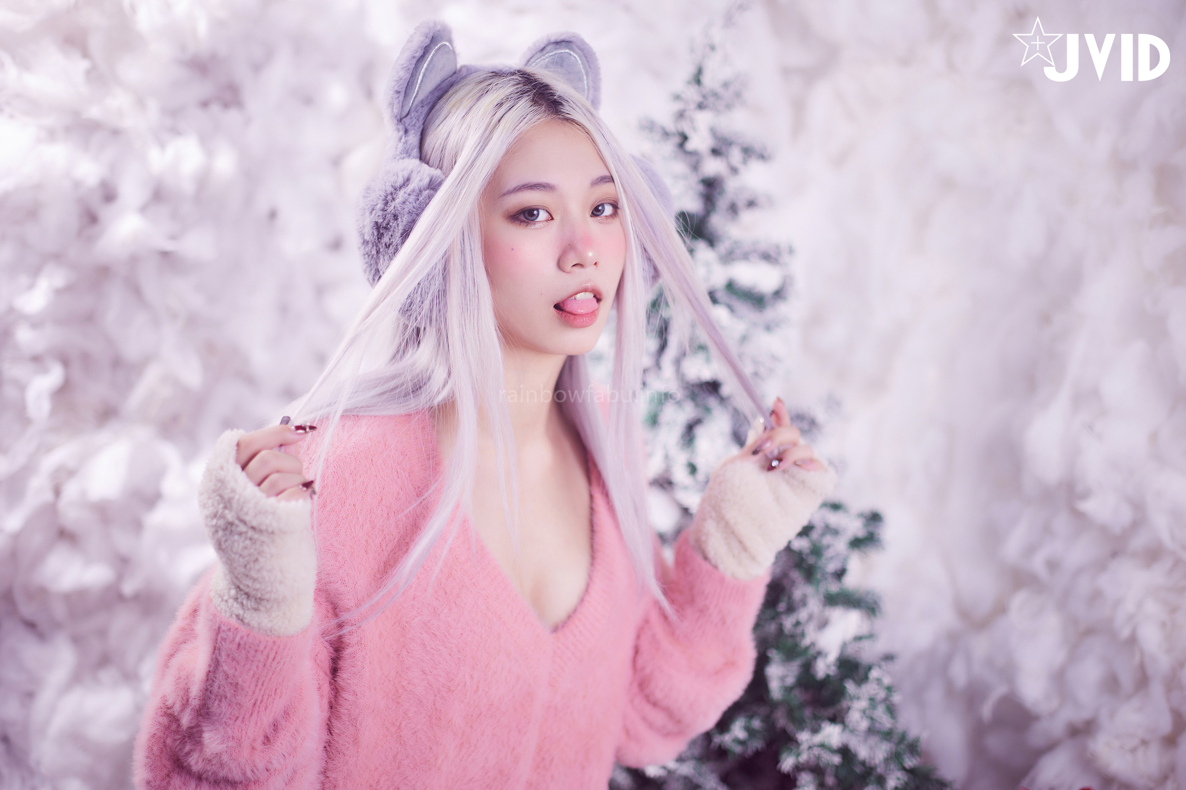 [JVID] Verna – 性感的愛死寂寞人雪女Verna陪你度過聖誕寒冬