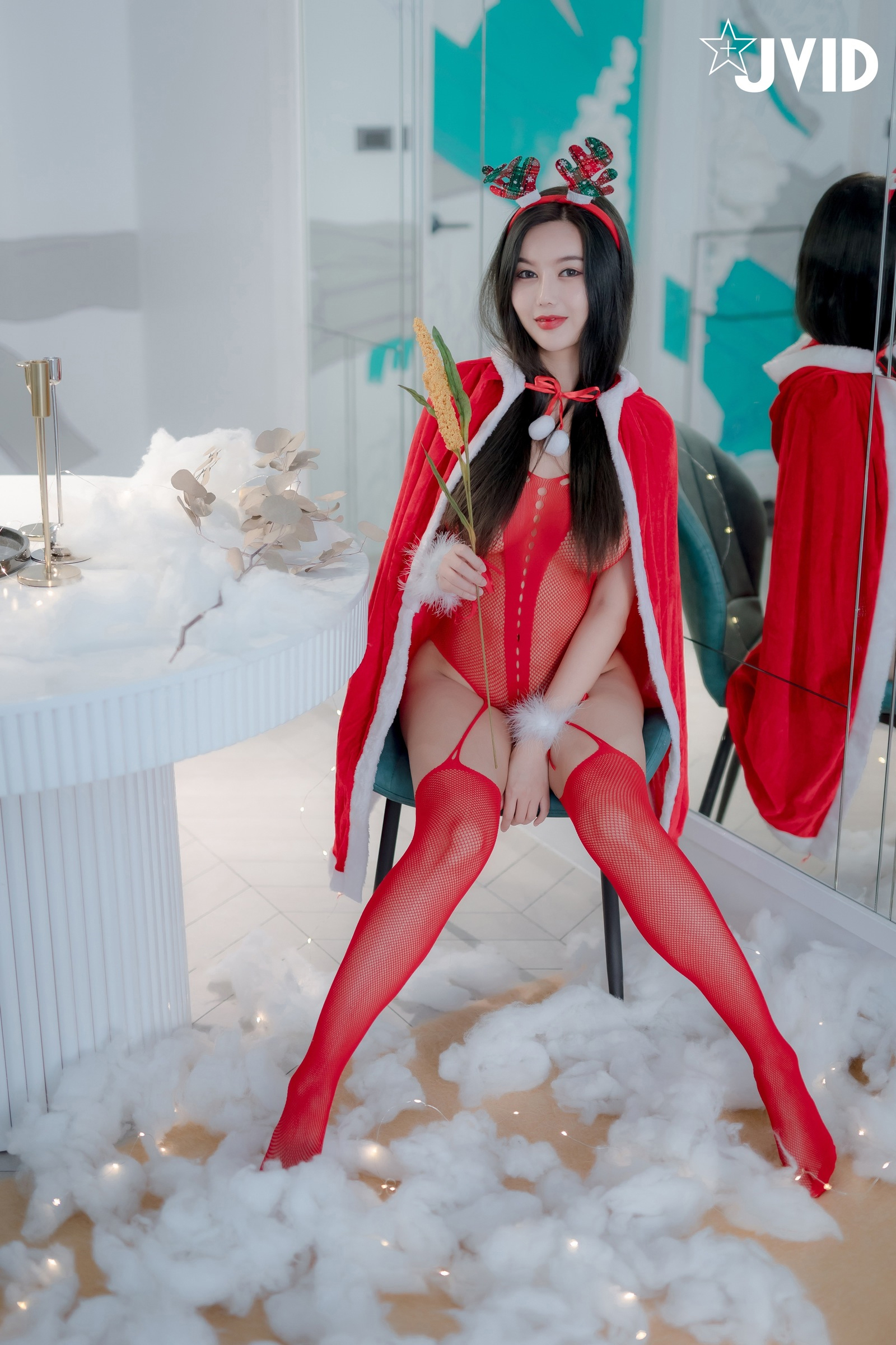 [JVID] 木木森 – 性感聖誕派對木木森超性感