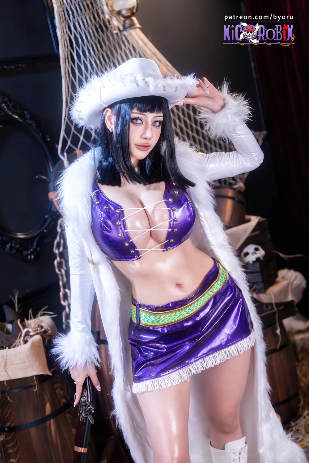 Cosplay 日本性感萝莉Byoru – 海贼王 妮可·罗宾