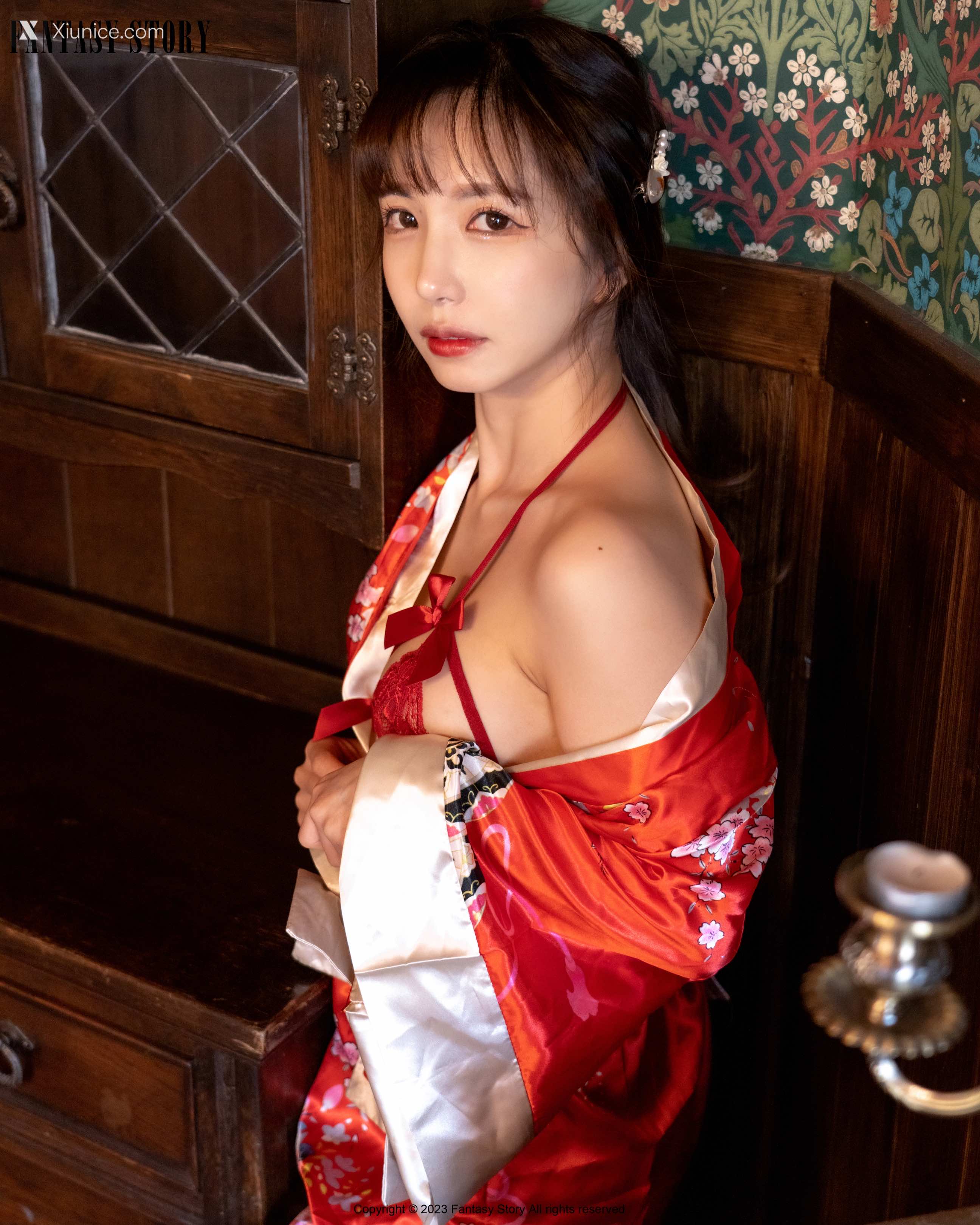 Fantasy Story Rua – A Girl in a Red Yukata 4K