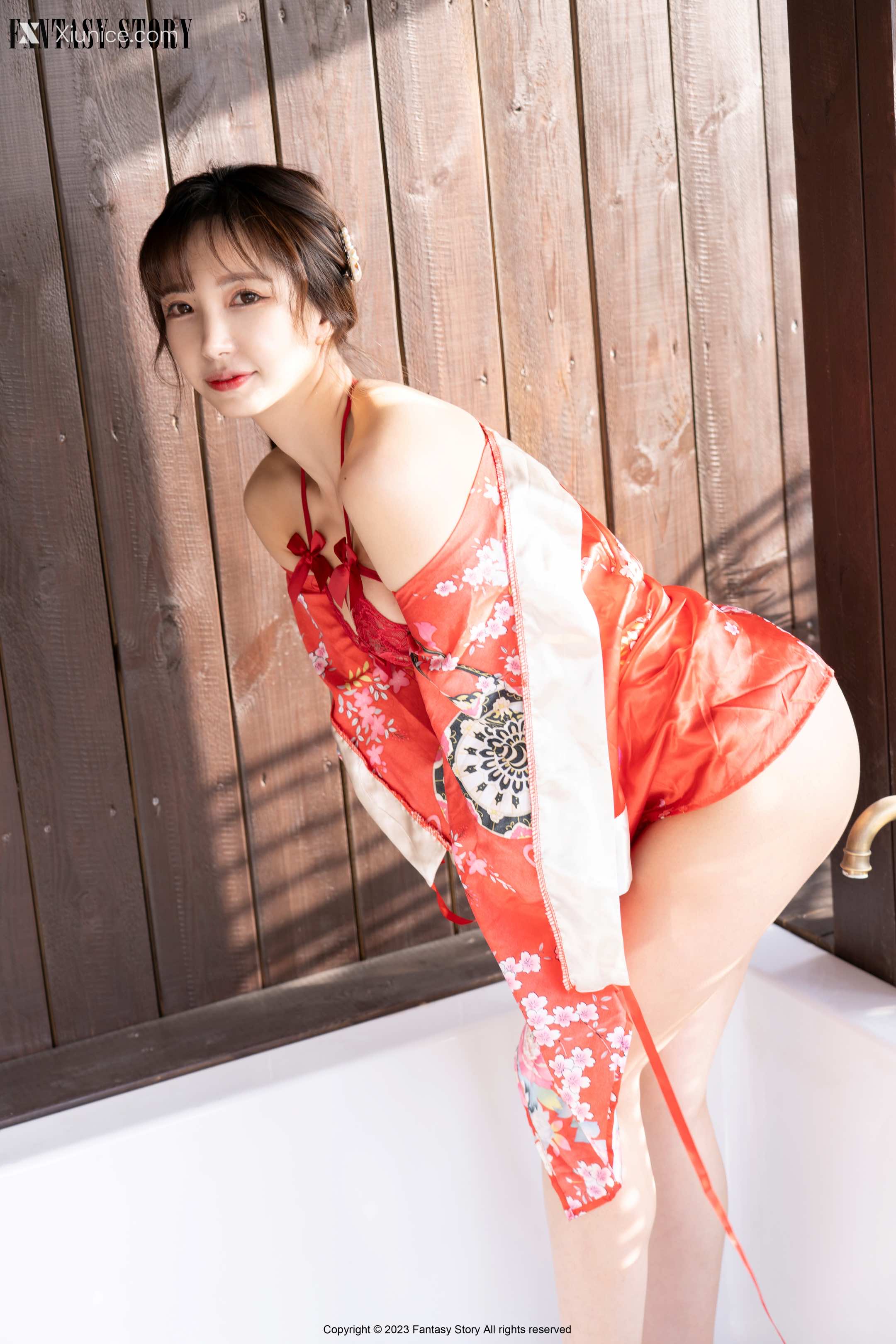Fantasy Story Rua – A Girl in a Red Yukata 4K