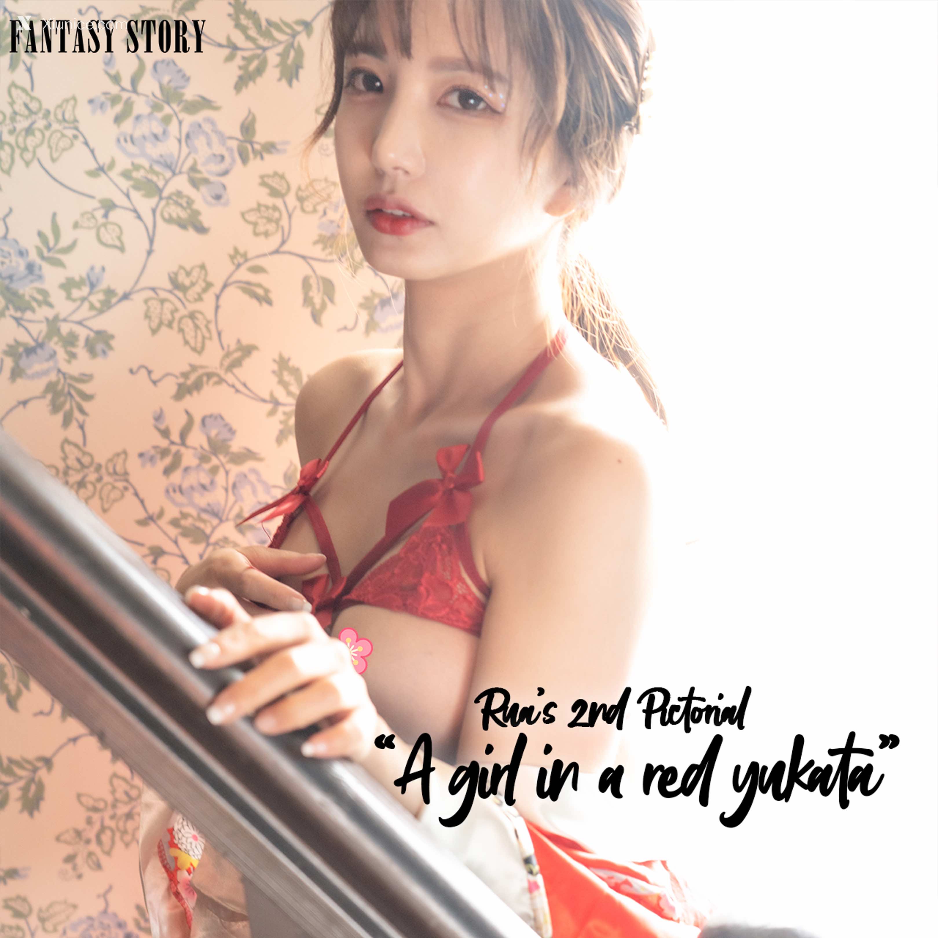 Fantasy Story Rua – A Girl in a Red Yukata 4K