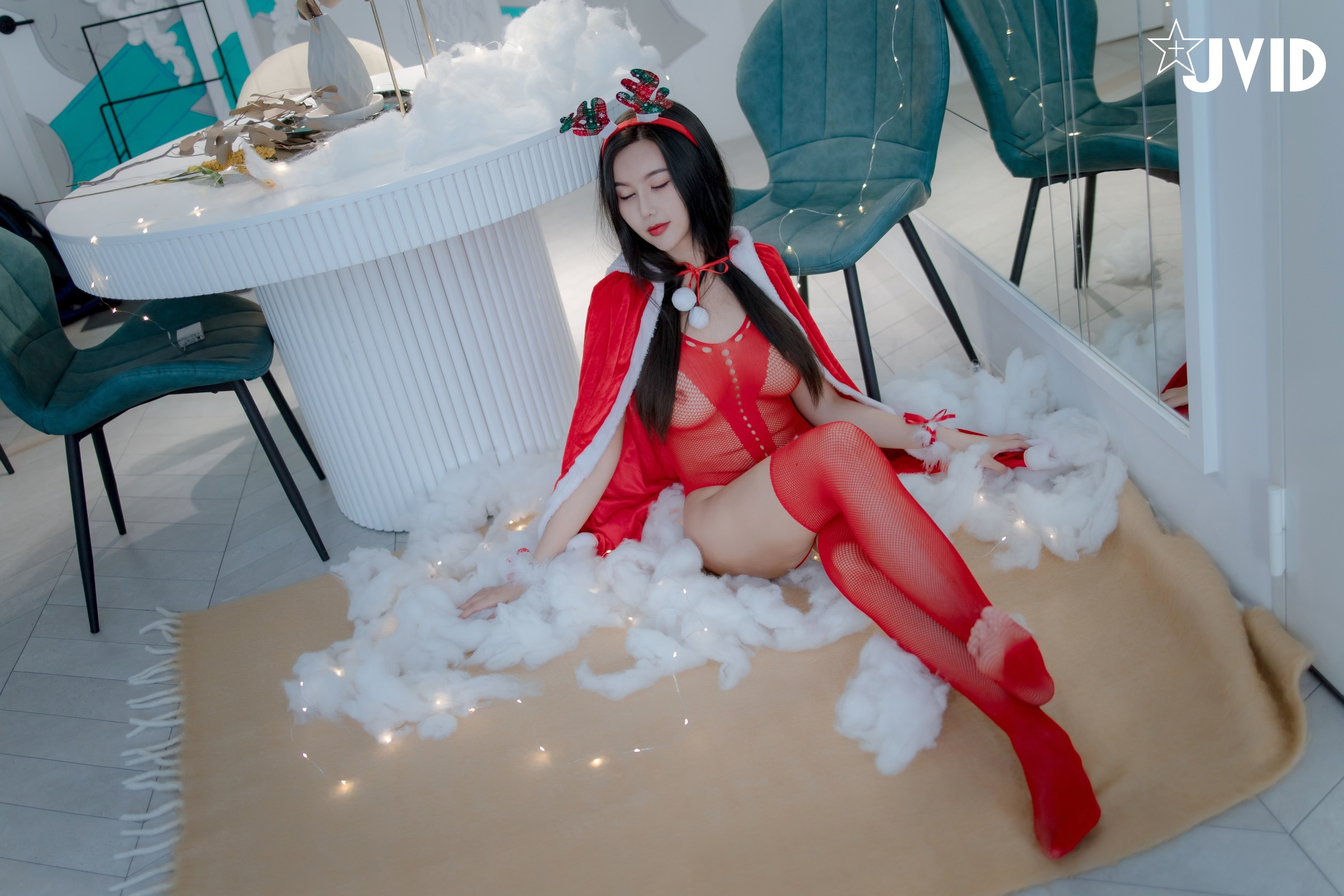 [JVID] 木木森 – 性感聖誕派對木木森超性感