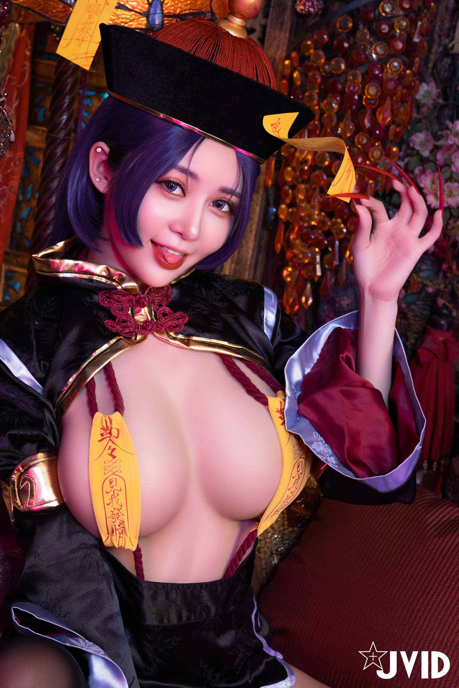 [JVID] 甜心幫 ღ 安希 – 菰蒲風動縱斜影，殭屍奶光安希膣得液滿